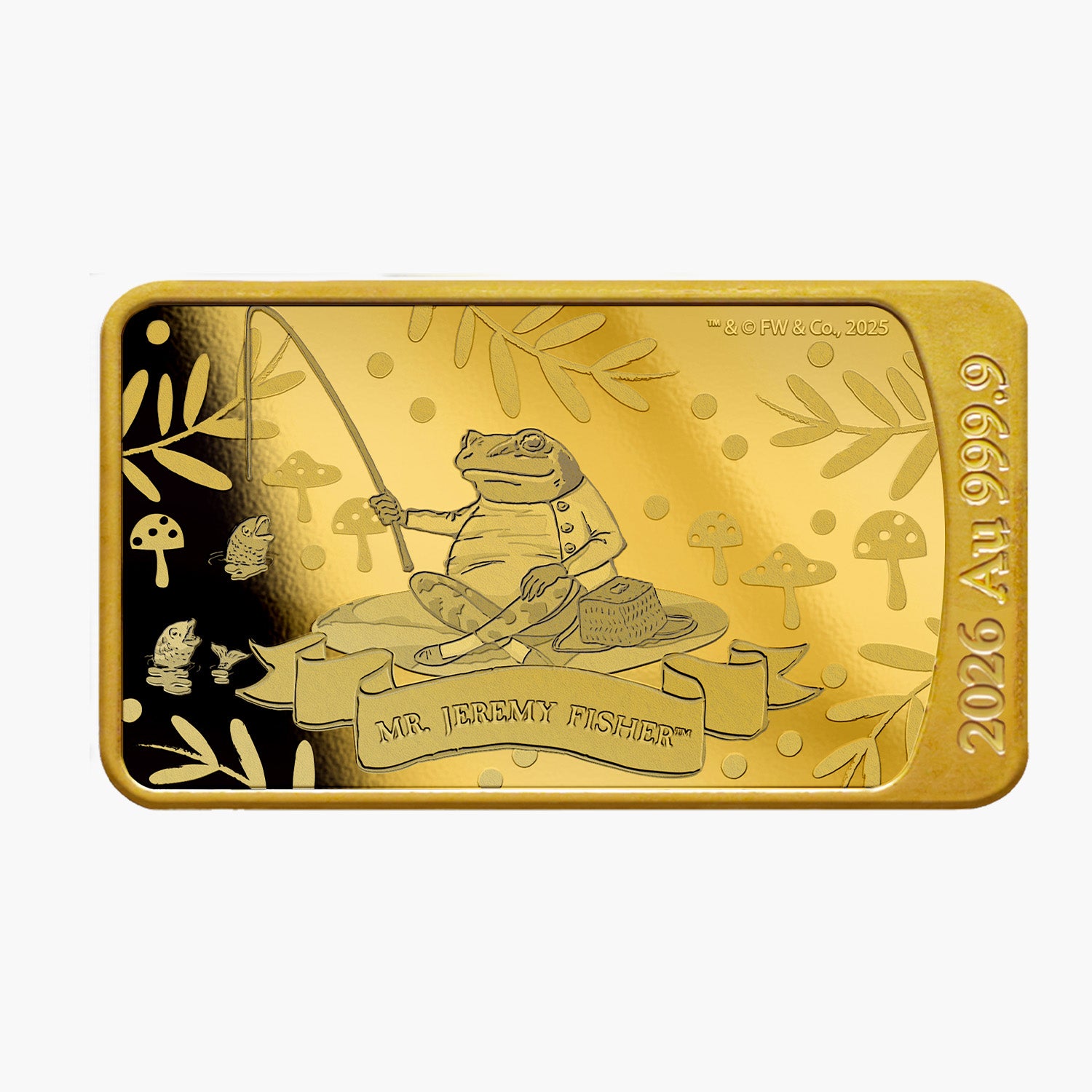 The World of Peter Rabbit Jeremy Fisher 999.9 Solid Gold Coin Bar 2026