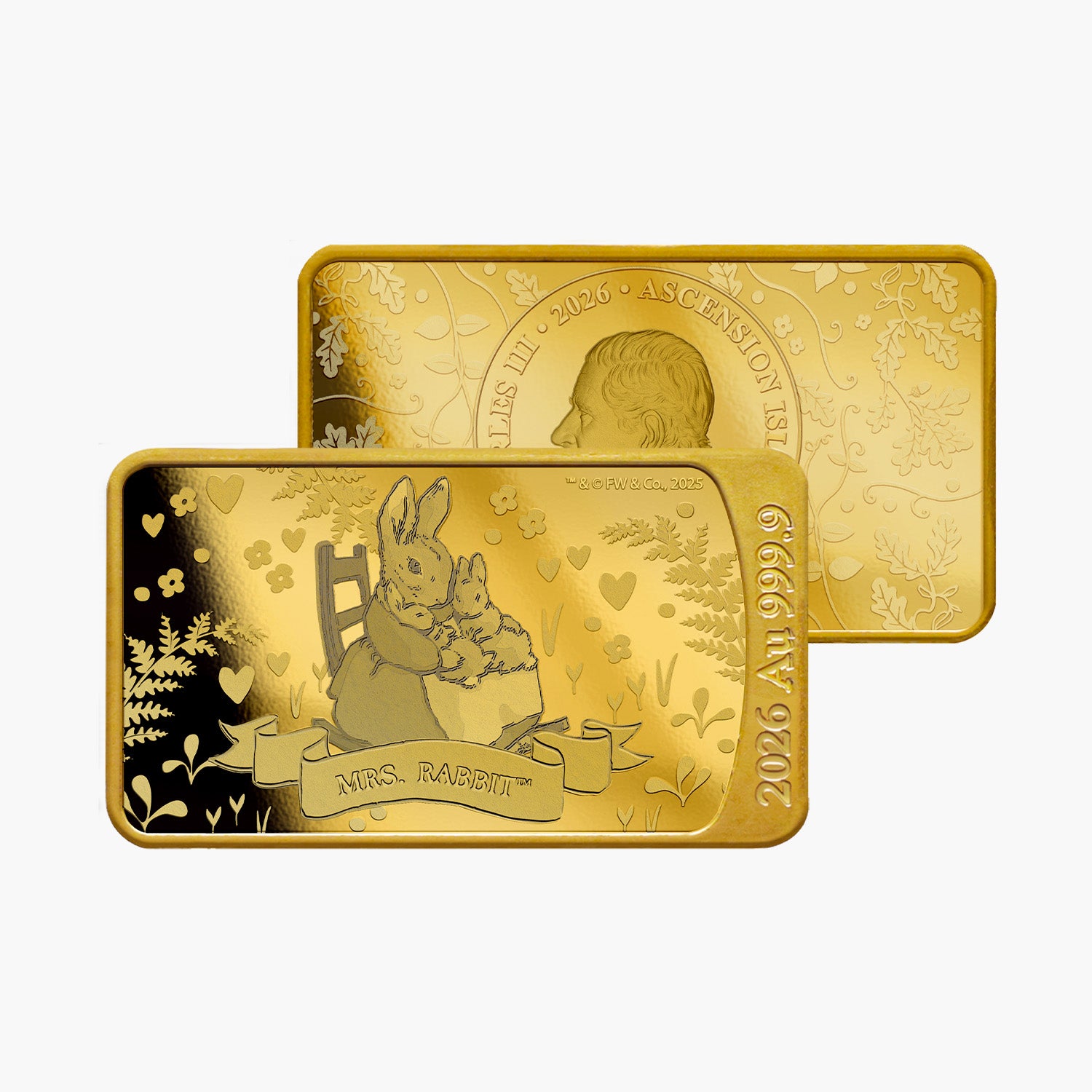 The World of Peter Rabbit Mrs Rabbit 999.9 Solid Gold Coin Bar 2026