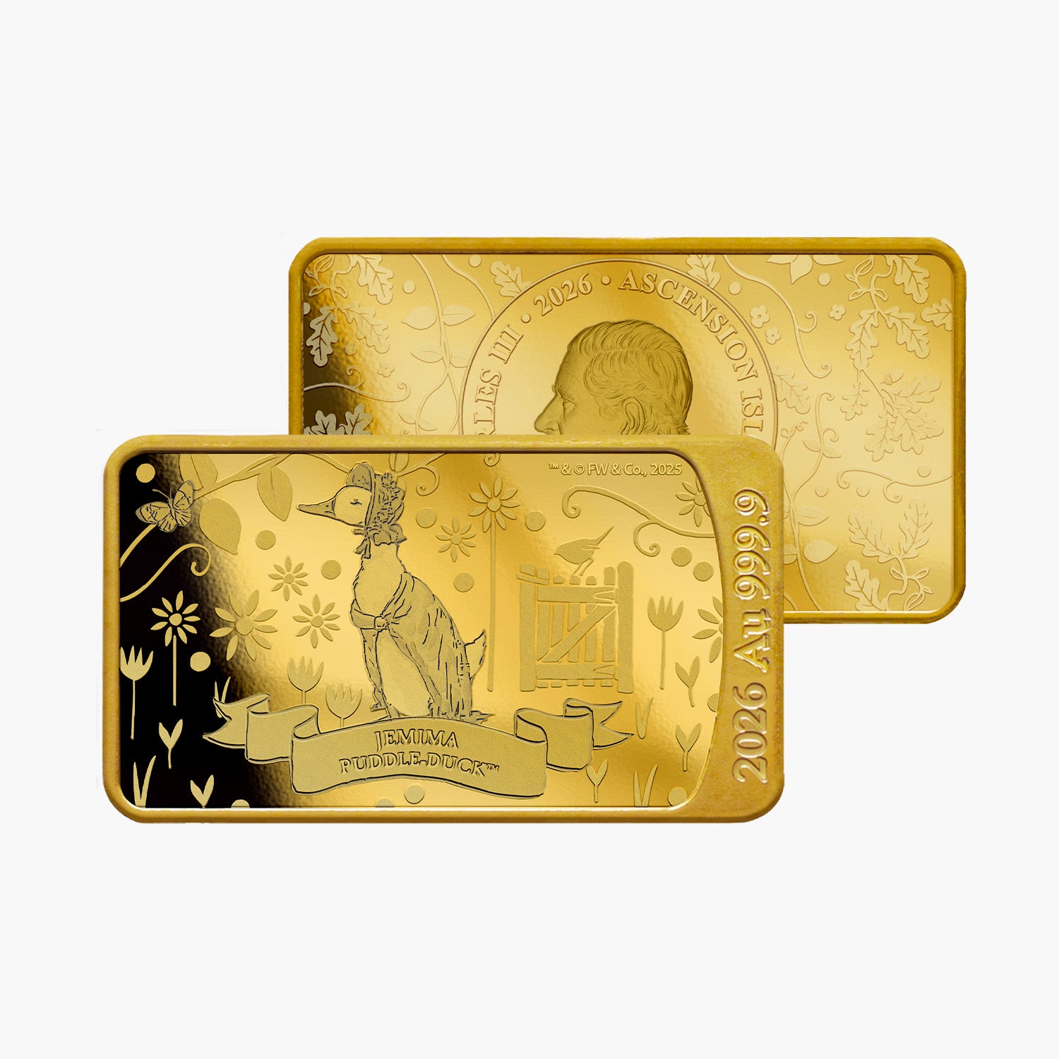 The World of Peter Rabbit Jemima Puddle-Duck 999.9 Solid Gold Coin Bar 2026