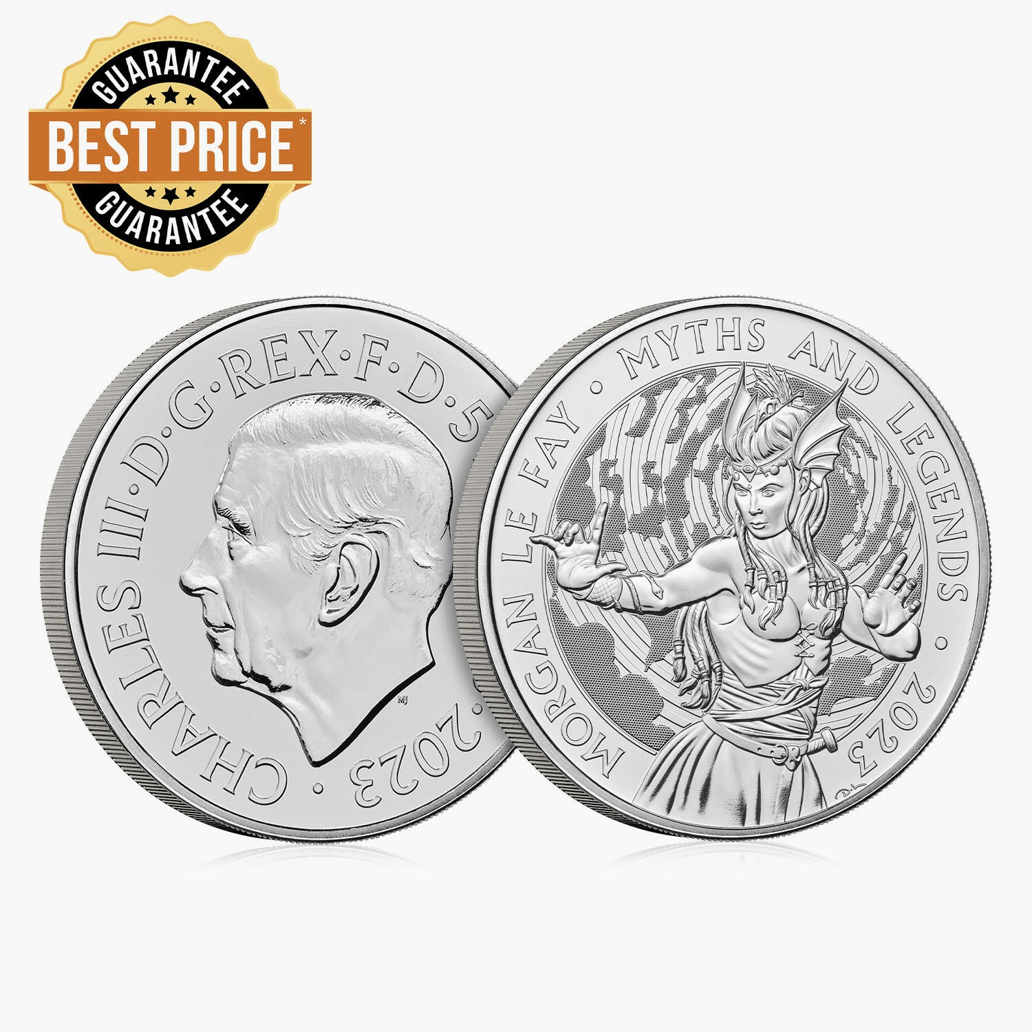 Myths and Legends Morgan Le Fay 2023 £5 Brilliant Uncirculated Coin