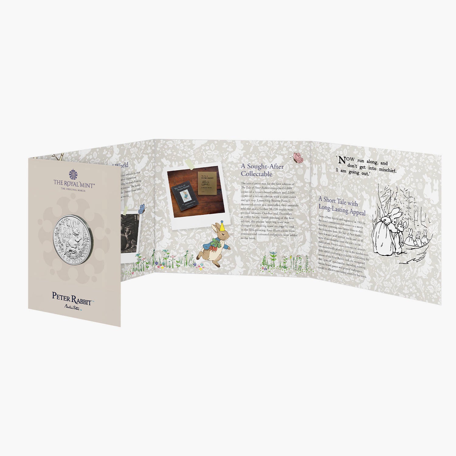 The Tale of Peter Rabbit 2022 UK £5 Brilliant Uncirculated Coin