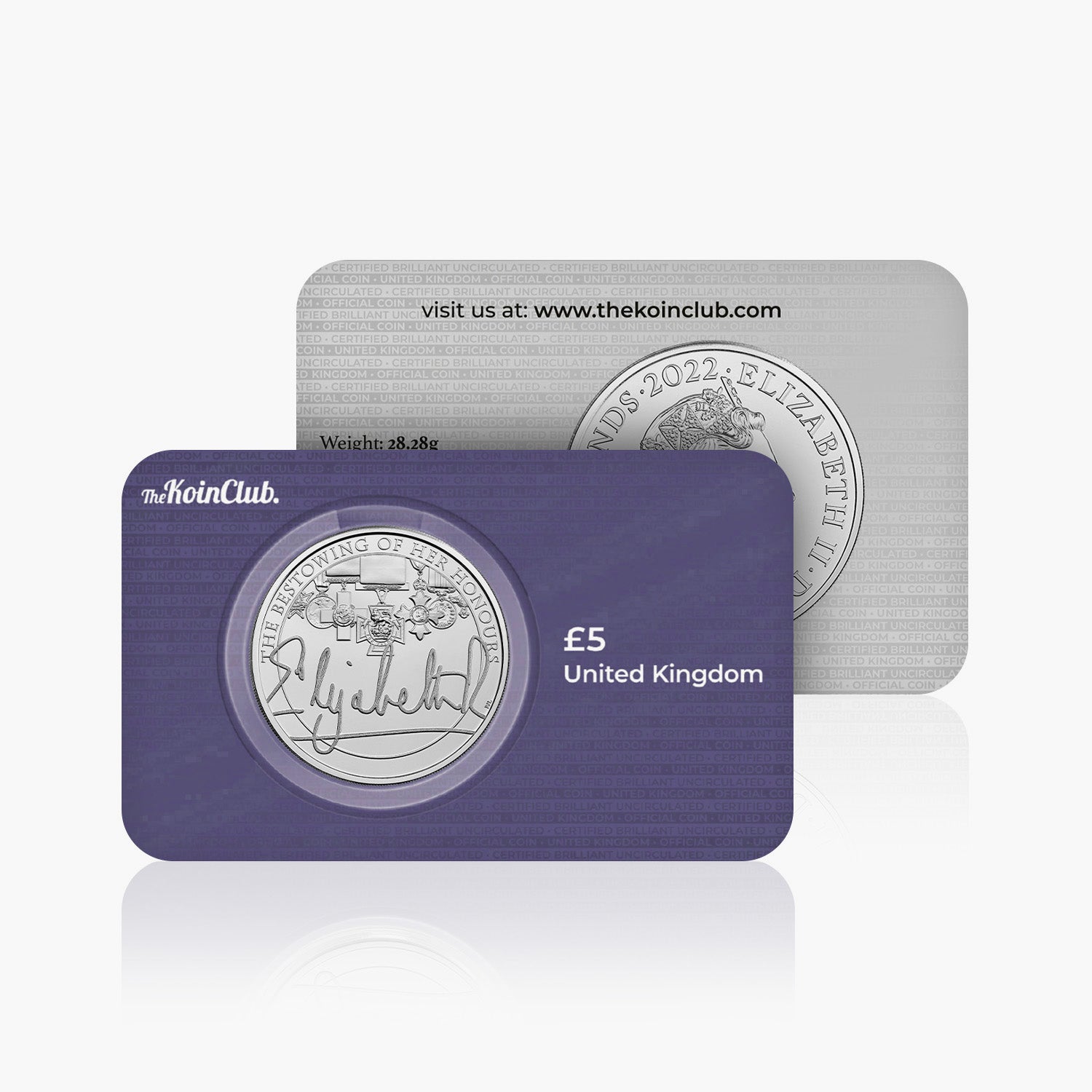 The Official Queens Reign Charity & Patronage 2022 UK £5 BU Coin