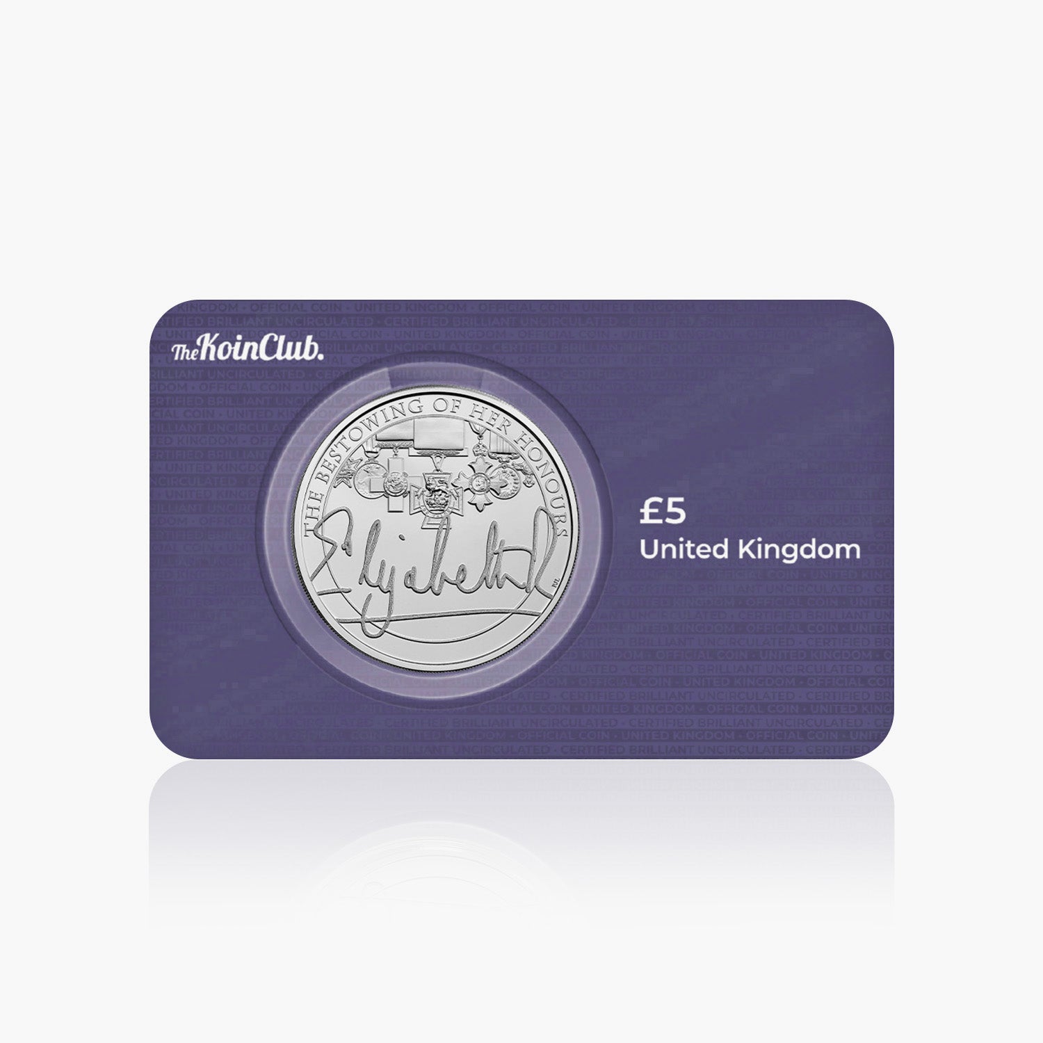 The Official Queens Reign Charity & Patronage 2022 UK £5 BU Coin