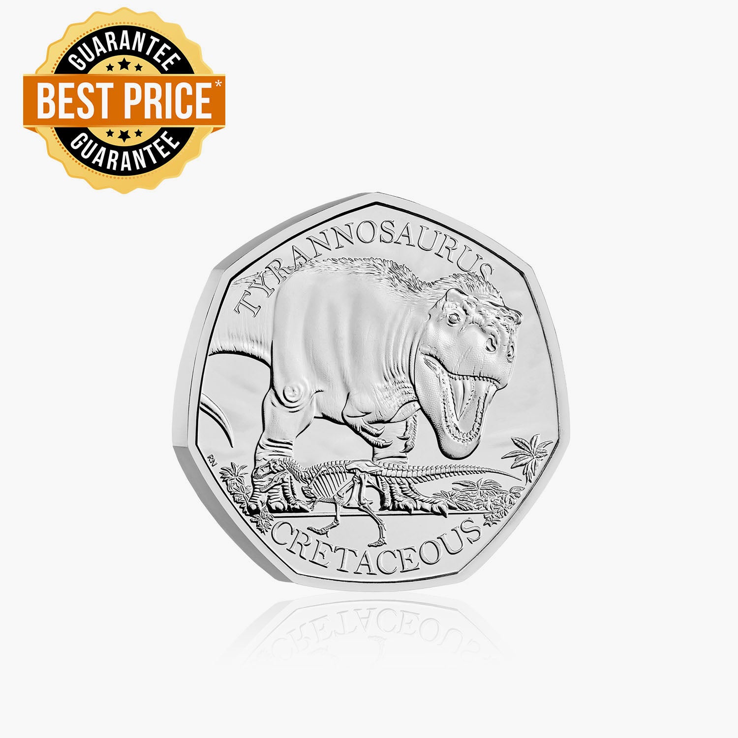 Iconic Specimens - Tyrannosaurus 2024 50p BU Coin