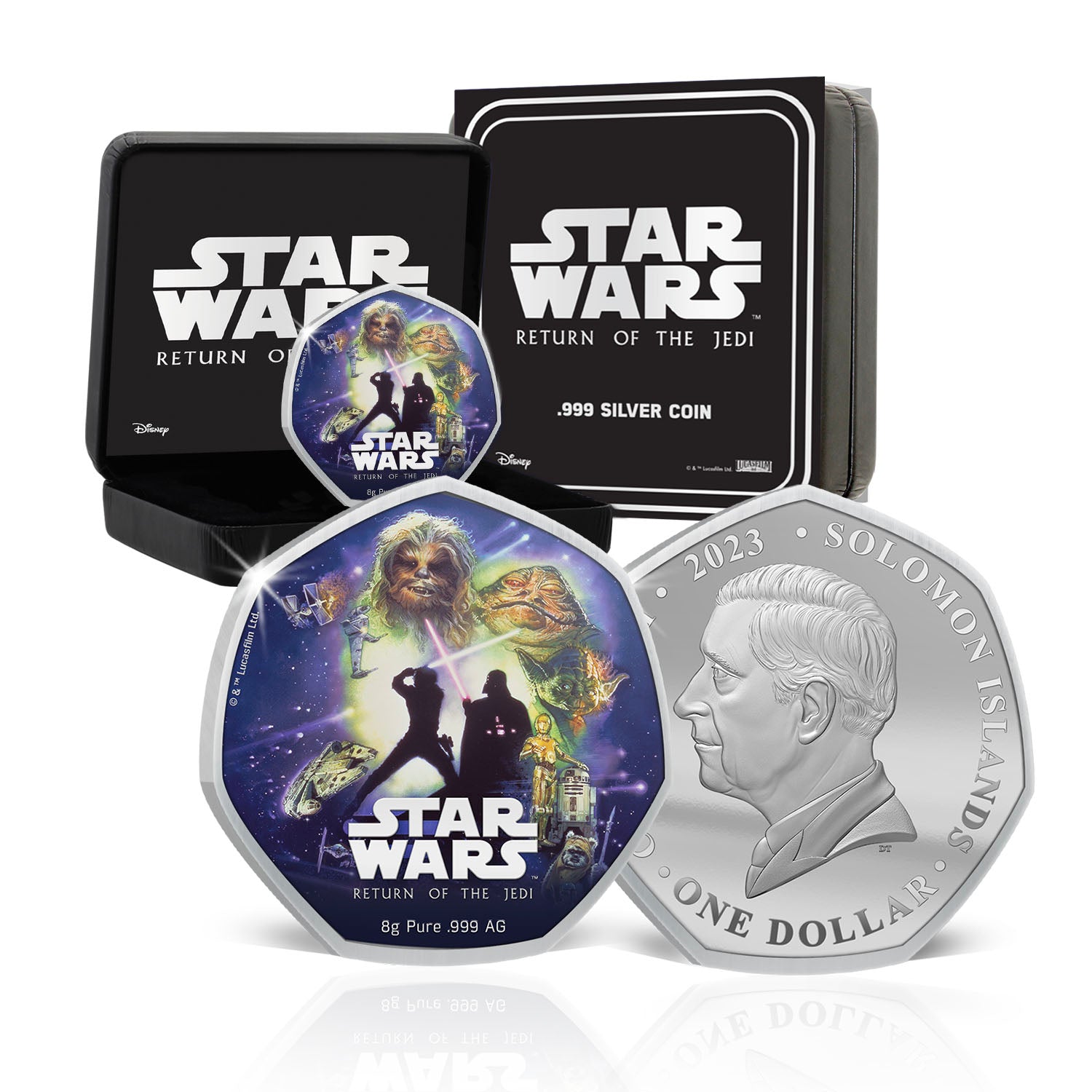 The Star Wars 40th Anniversary Return of the Jedi Solid Silver Coin