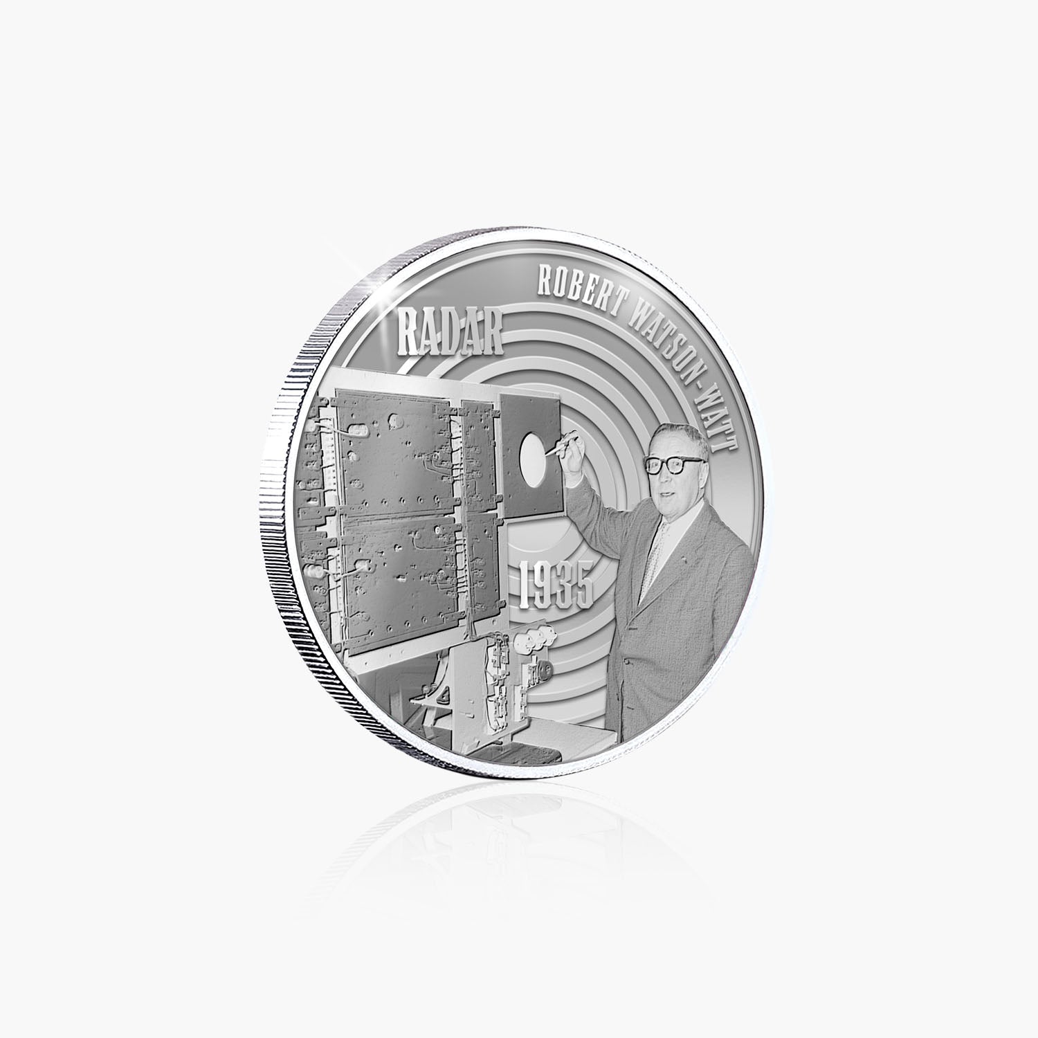 Great British Achievements Radar Silver Plated BU Commemorative