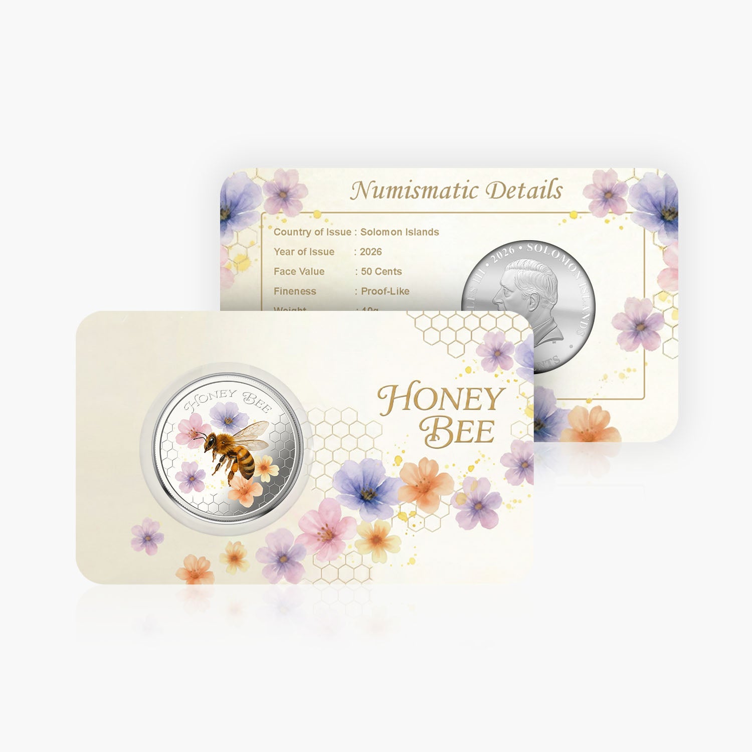 Honey Bee 2026 Silver-Plated BU Coin