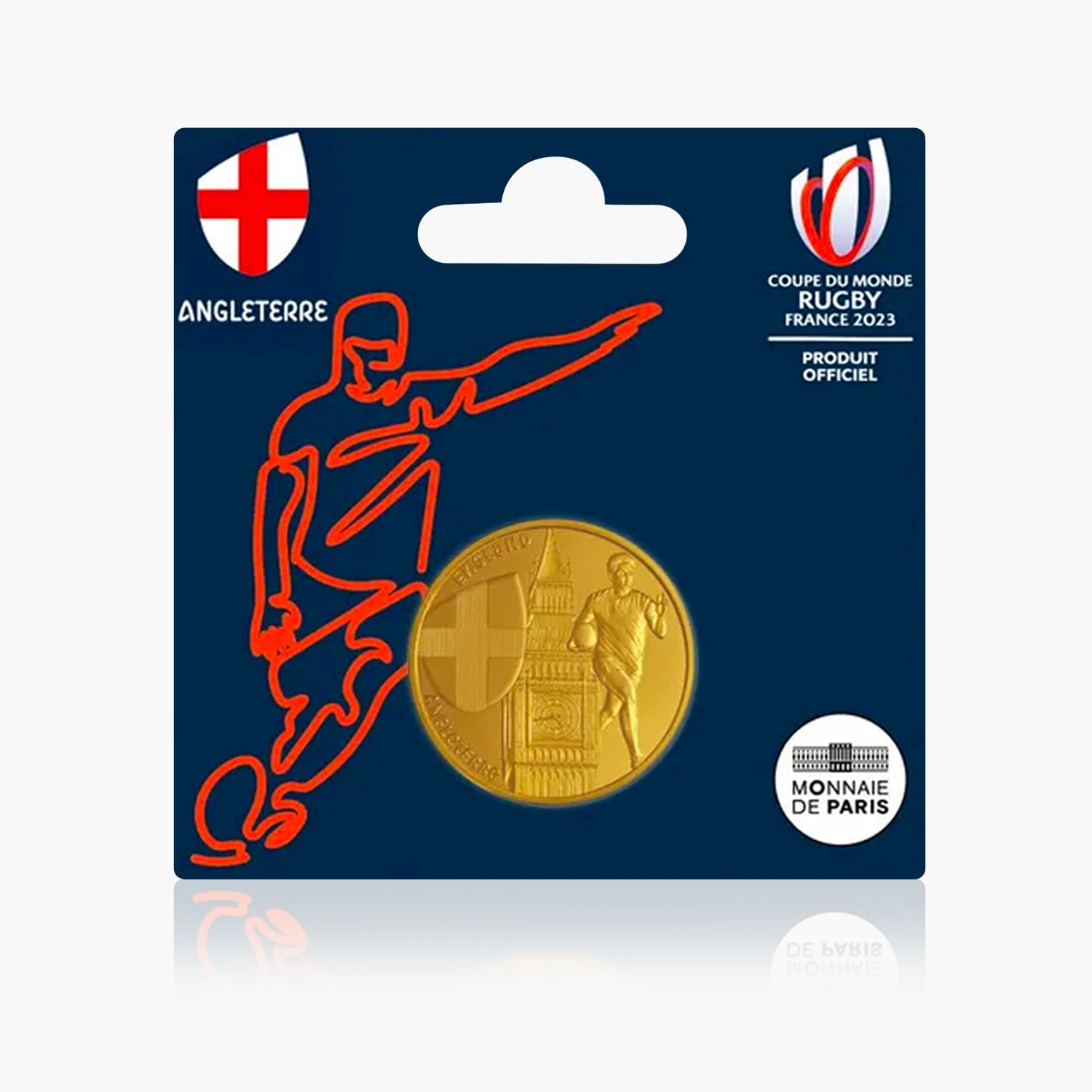 Official 2023 Rugby World Cup England Team Coin
