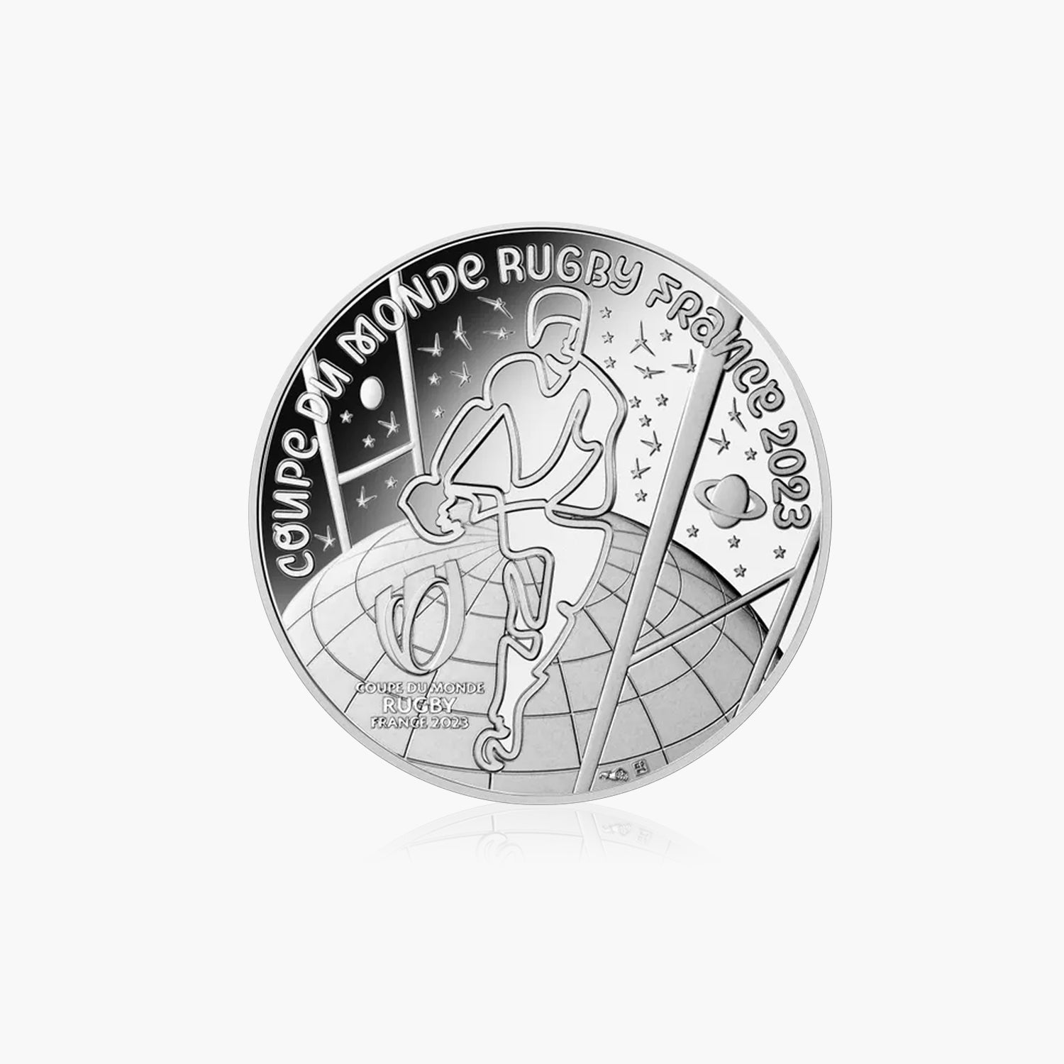 The Official 2023 Rugby World Cup 10€ Silver Coin