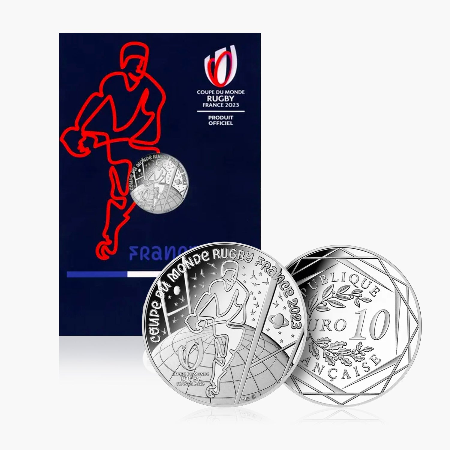 La pièce de 10€ Argent officielle de la Coupe du Monde de Rugby 2023