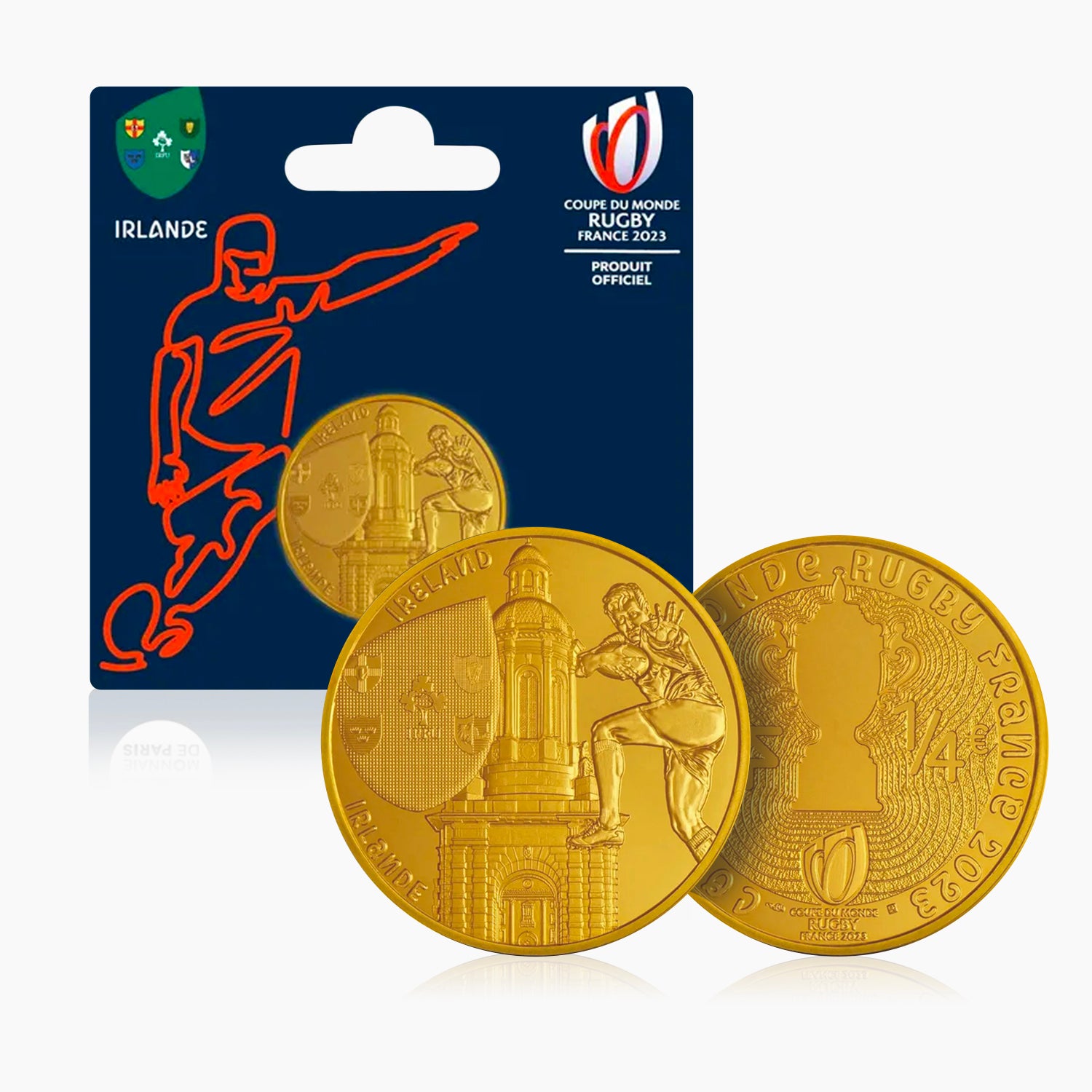 Official 2023 Rugby World Cup Ireland Team Coin