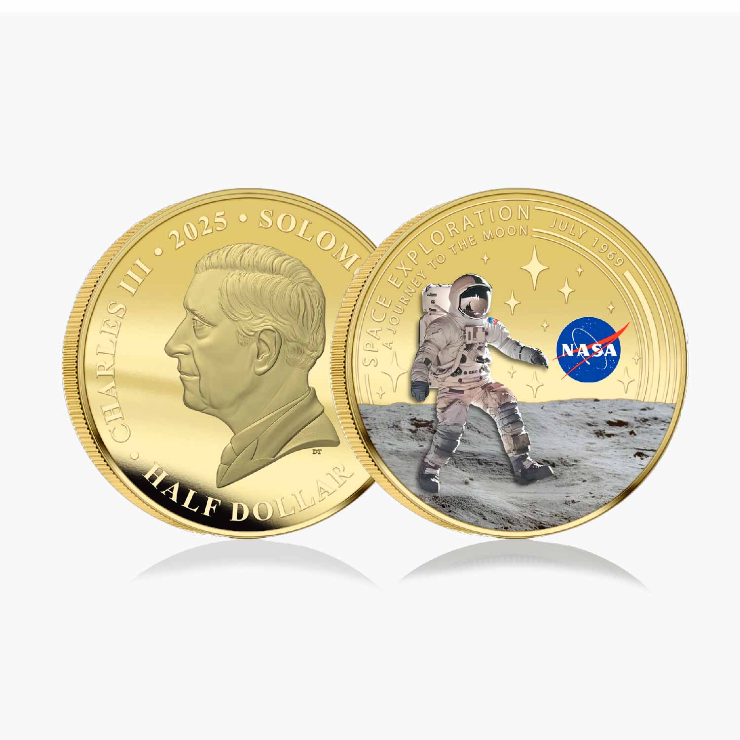 NASA Space Exploration: A Journey to the Moon 2025 Limited Edition Gold Plated Box Set