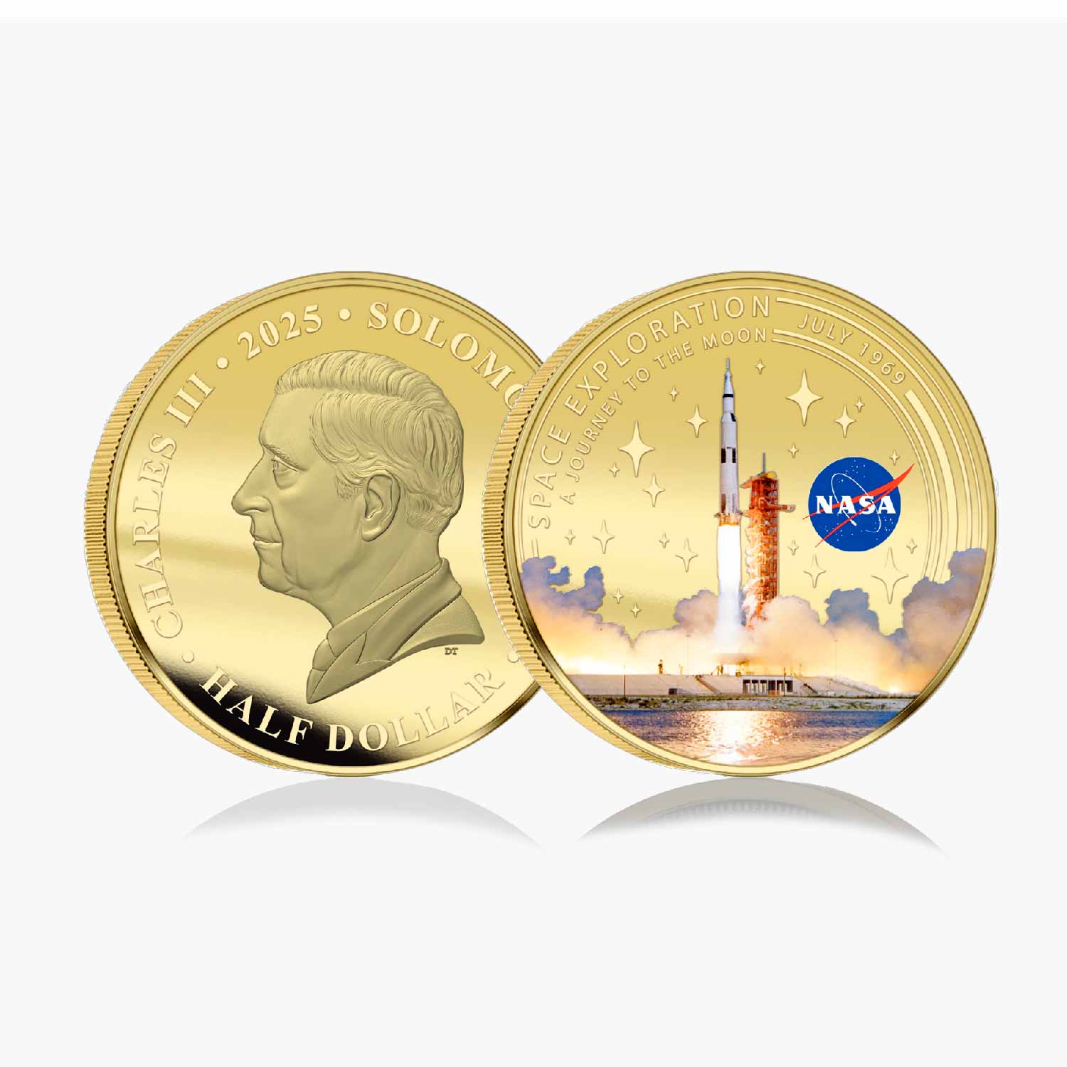 NASA Space Exploration: A Journey to the Moon 2025 Limited Edition Gold Plated Box Set