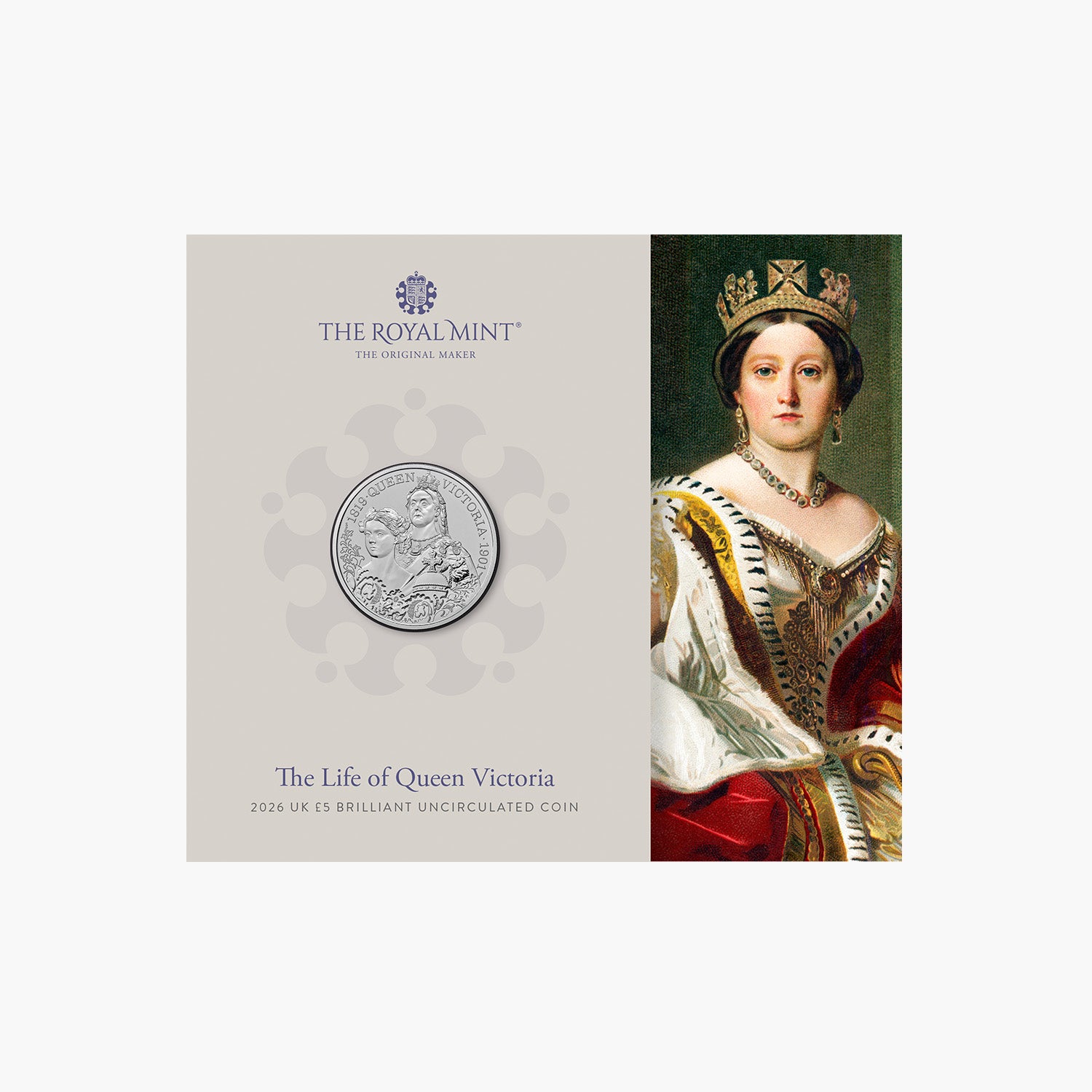 The Life of Queen Victoria 2026 UK £5 BU Coin