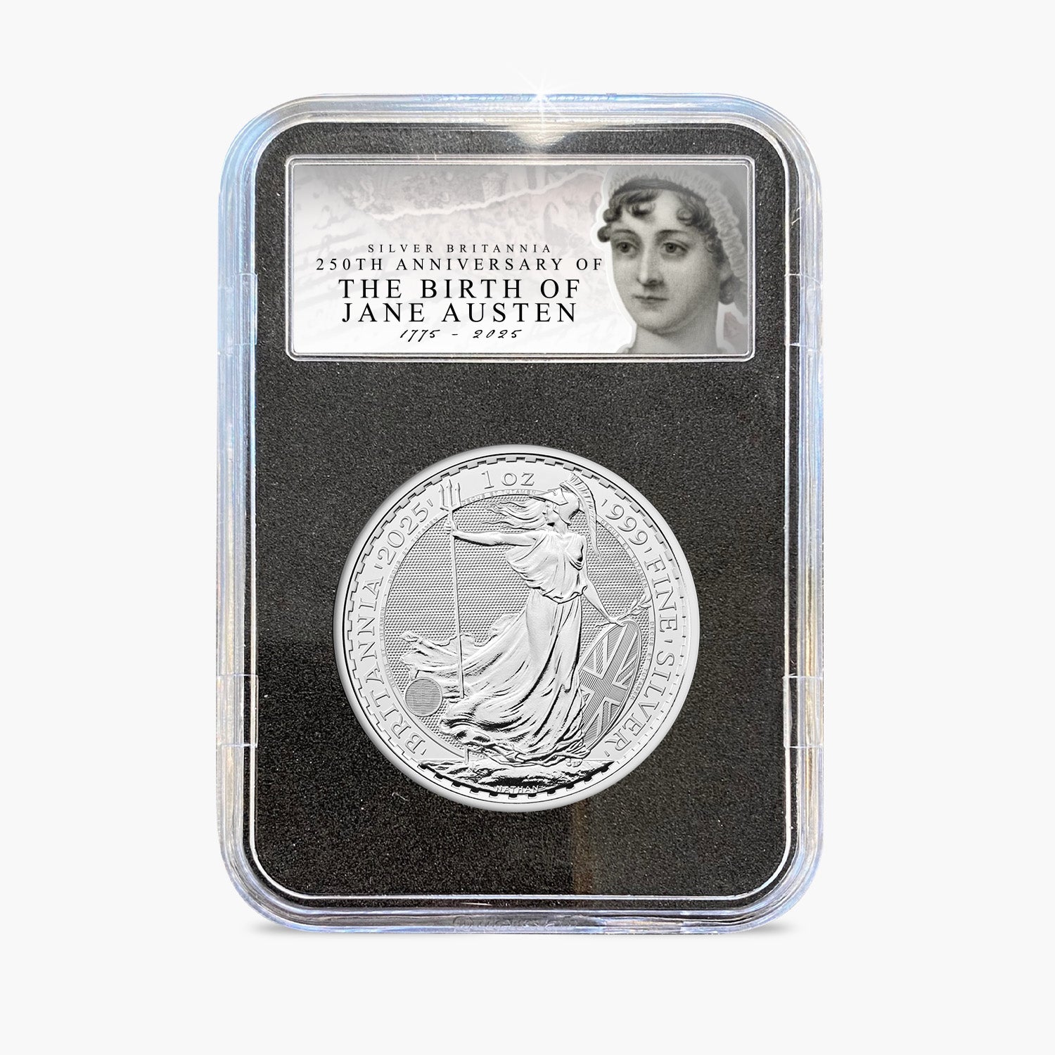 Jane Austen 250th Anniversary 2025 Solid Silver Britannia Coin