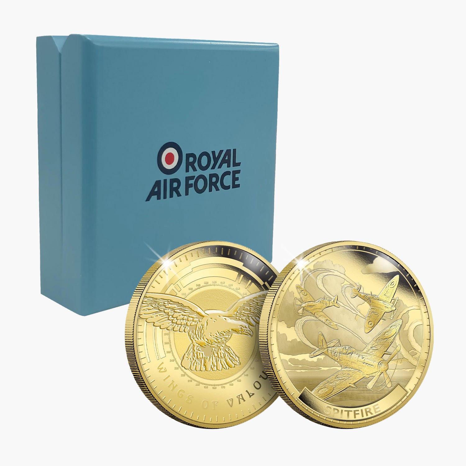 Wings of Valour Spitfire 24 Carat Gold Plated Commemorative