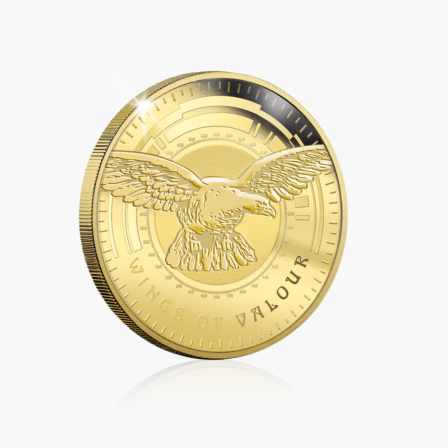 Wings of Valour Spitfire 24 Carat Gold Plated Commemorative