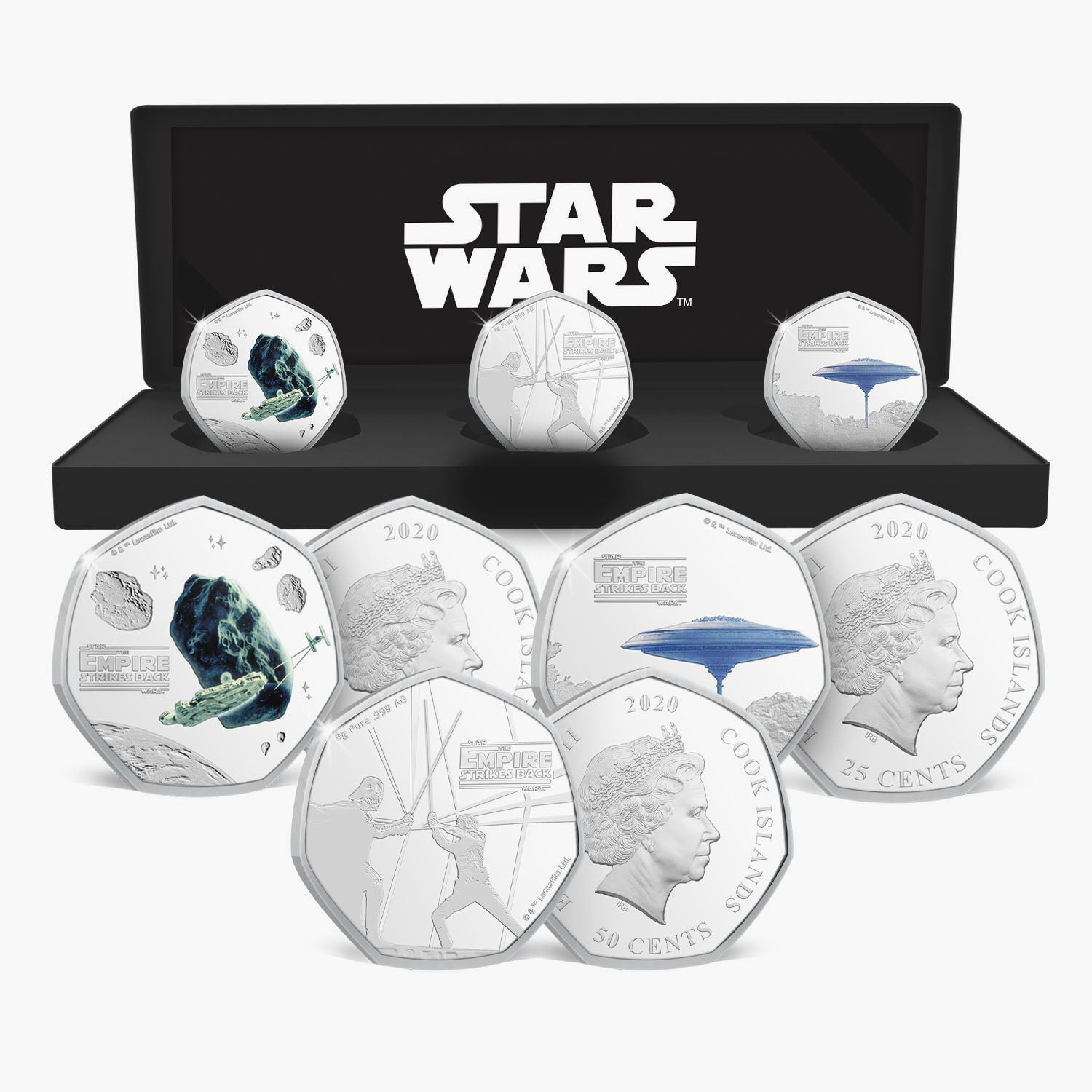 The Star Wars Empire Strikes Back 40th Anniversary Silver Box Set