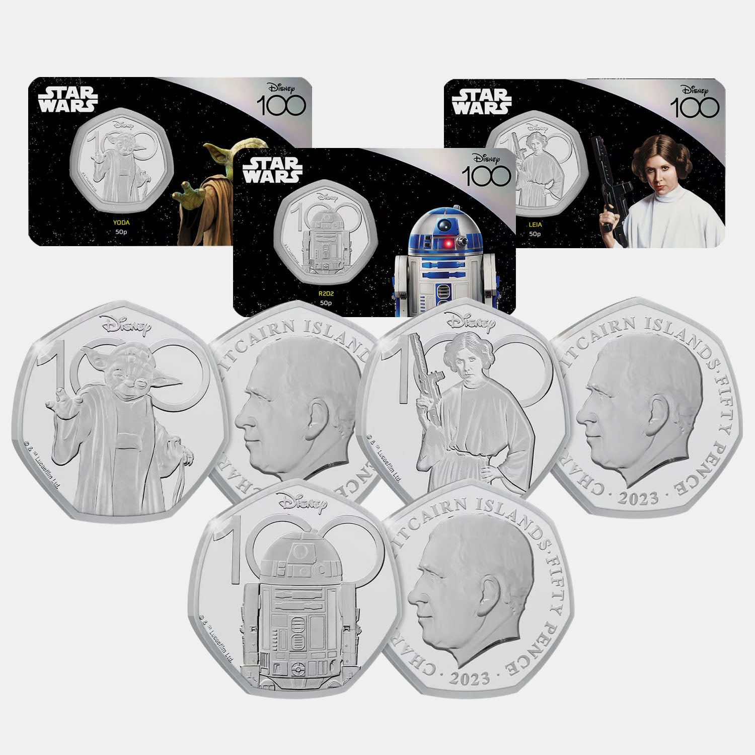 Star Wars 2023 50p BU Coin Bundle