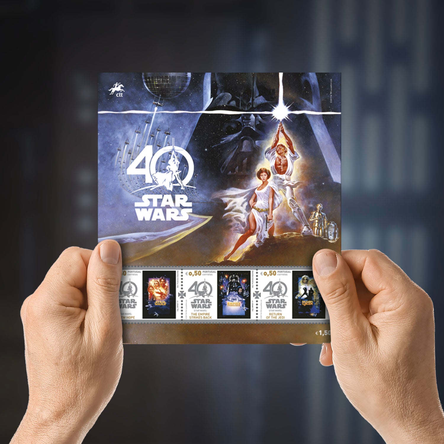 Ensemble de mini-tampons rares Star Wars 40e anniversaire