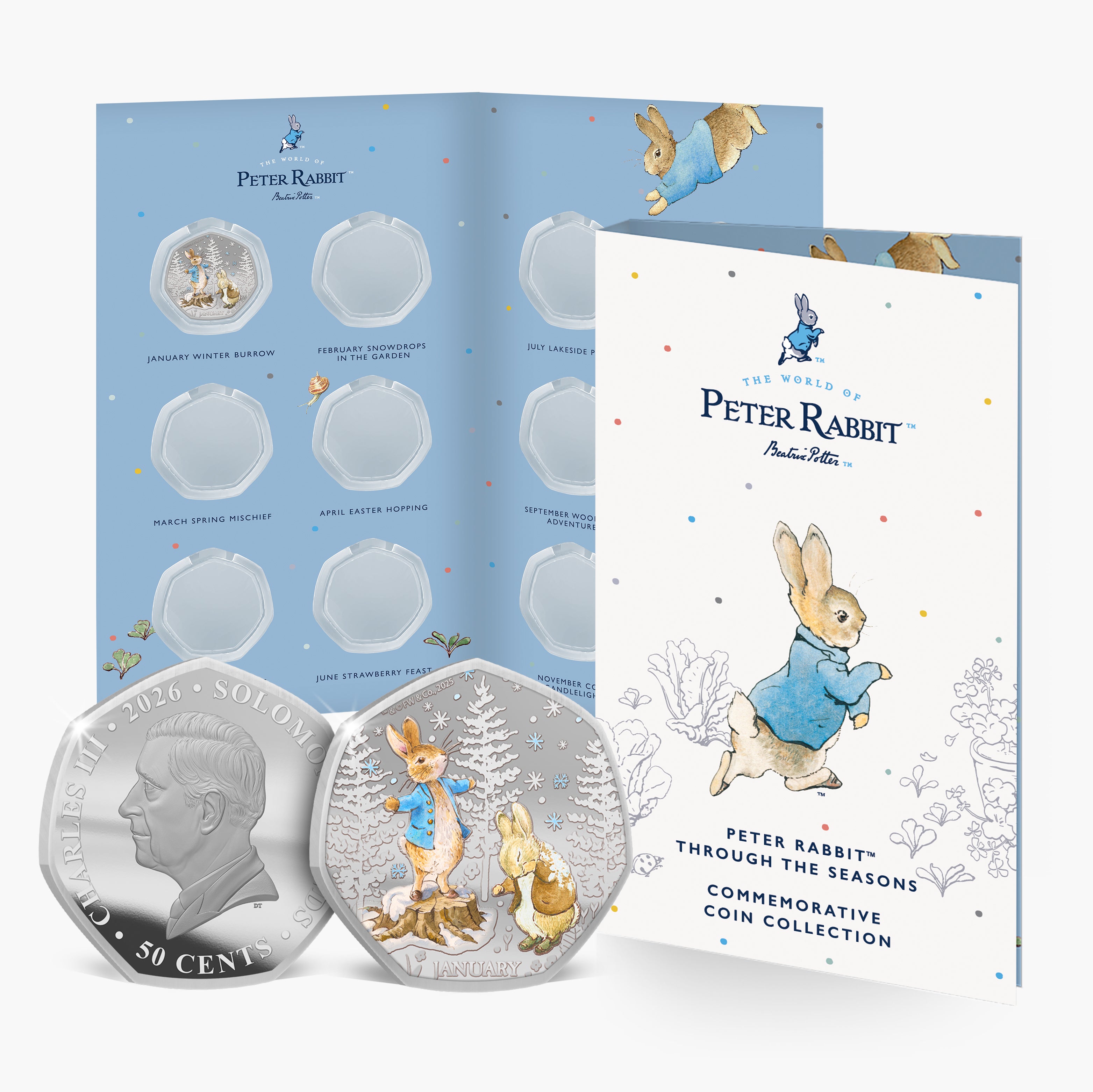 Peter Rabbit Through The Seasons 2026 Coin Collection
