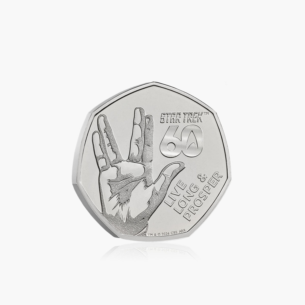 Star Trek 60th Anniversary 2026 50p BU Coin