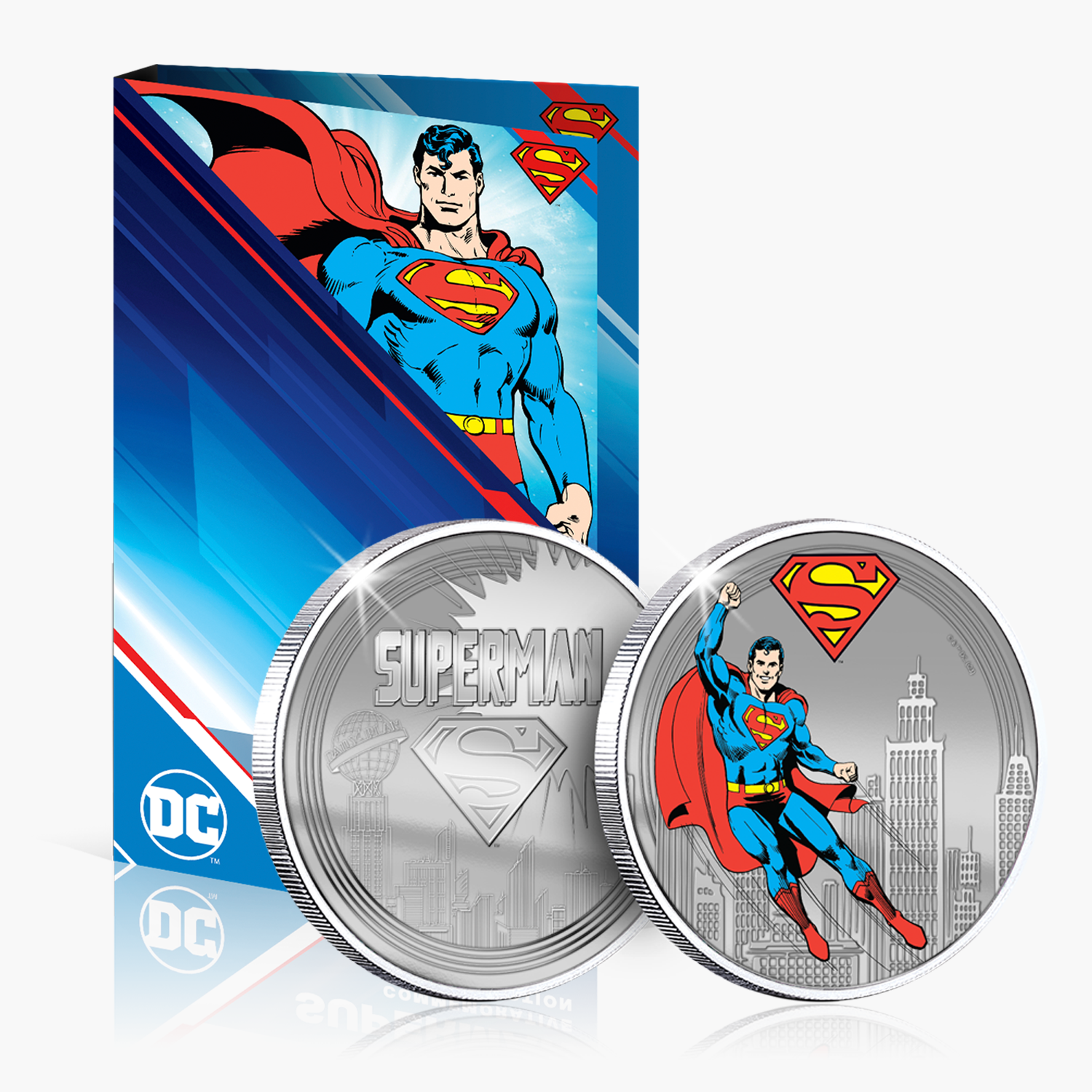 The Official DC Comics .999 Silver Plated Proof Superman Collection