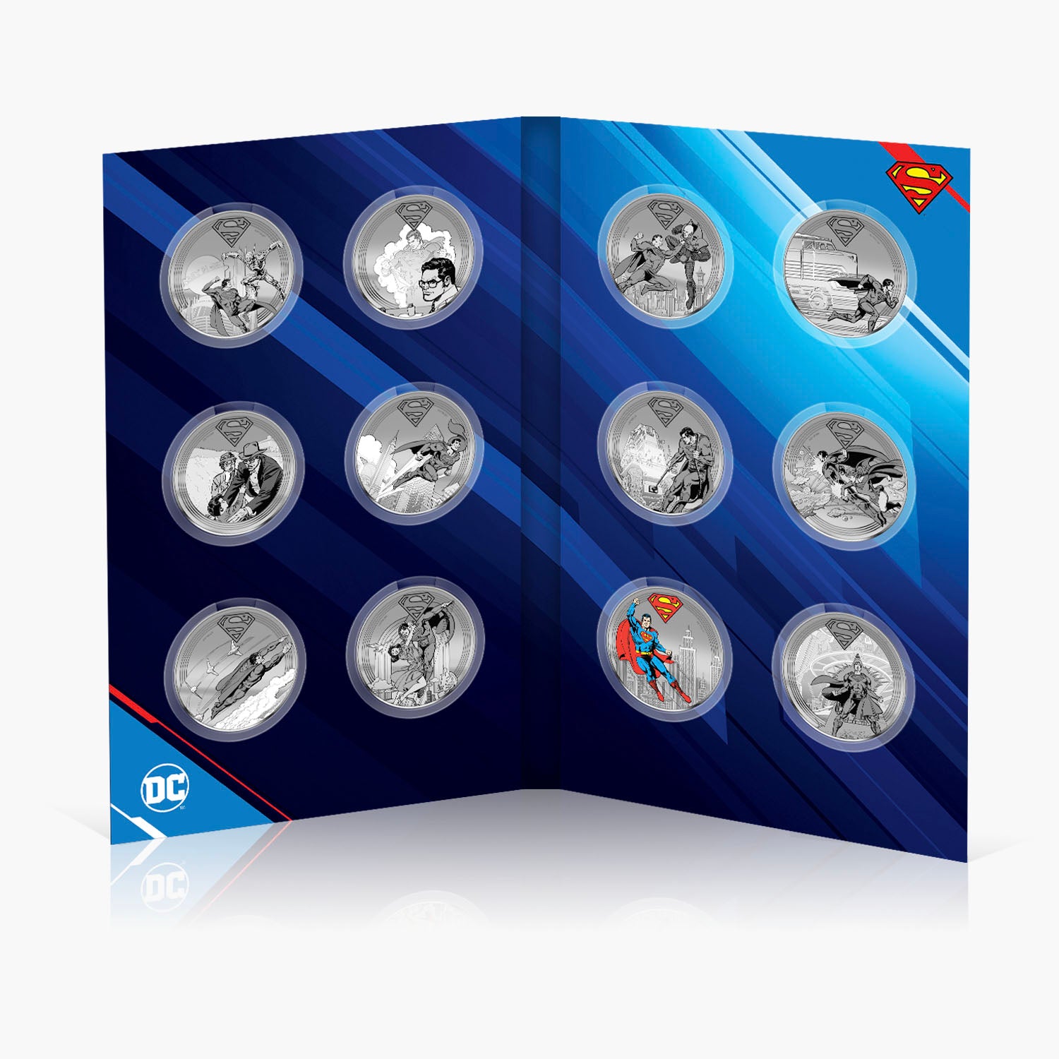 The Official DC Comics .999 Silver Plated Proof Superman Collection