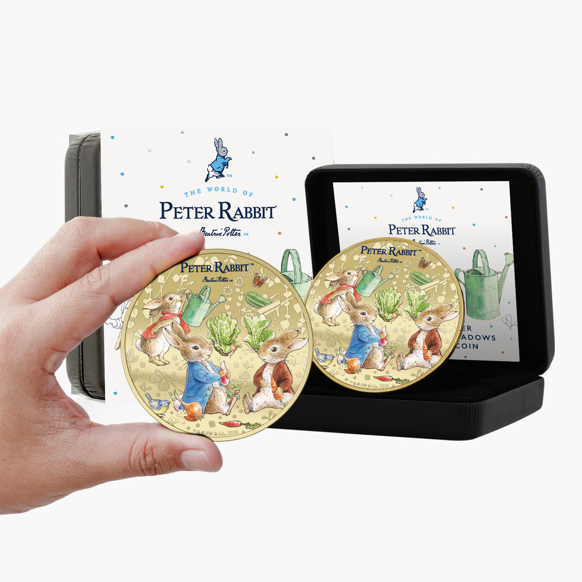 Beatrix Potter Harvest in the Meadows 50mm Gold-Plated Coin Luxe Edition