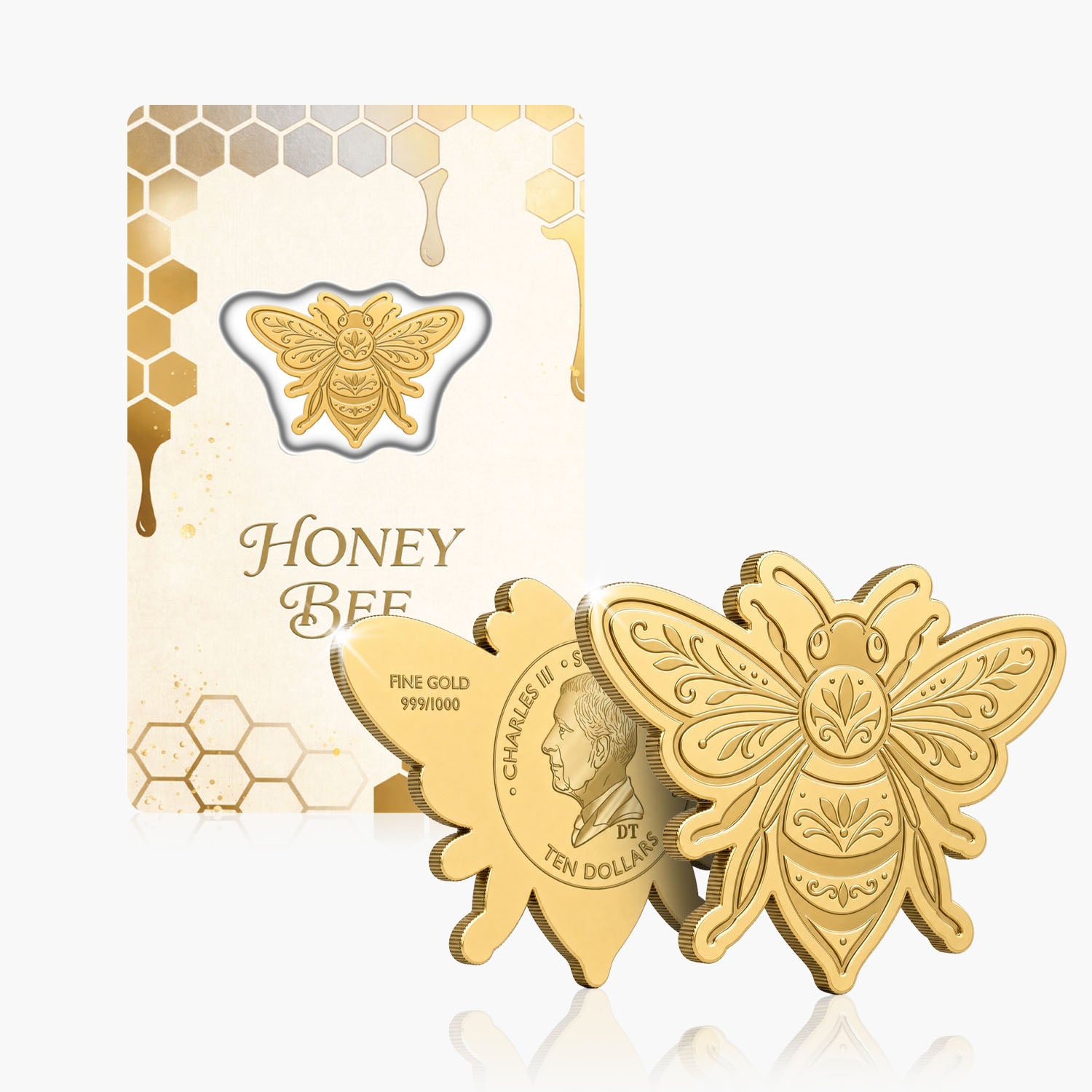 Honey Bee 1/1000oz Solid Gold 2026 Coin