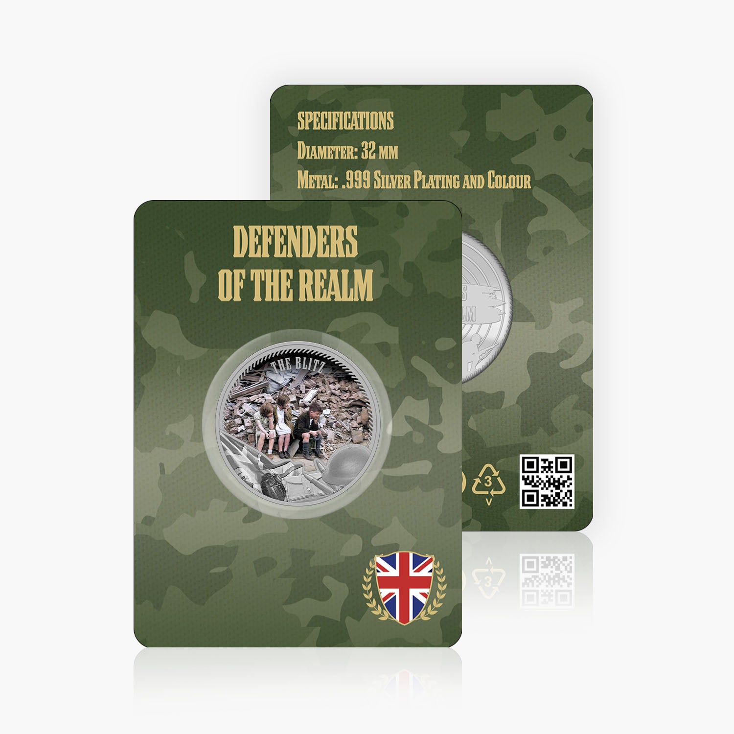 Defenders of the Realm The Blitz Silver Plated BU Commemorative