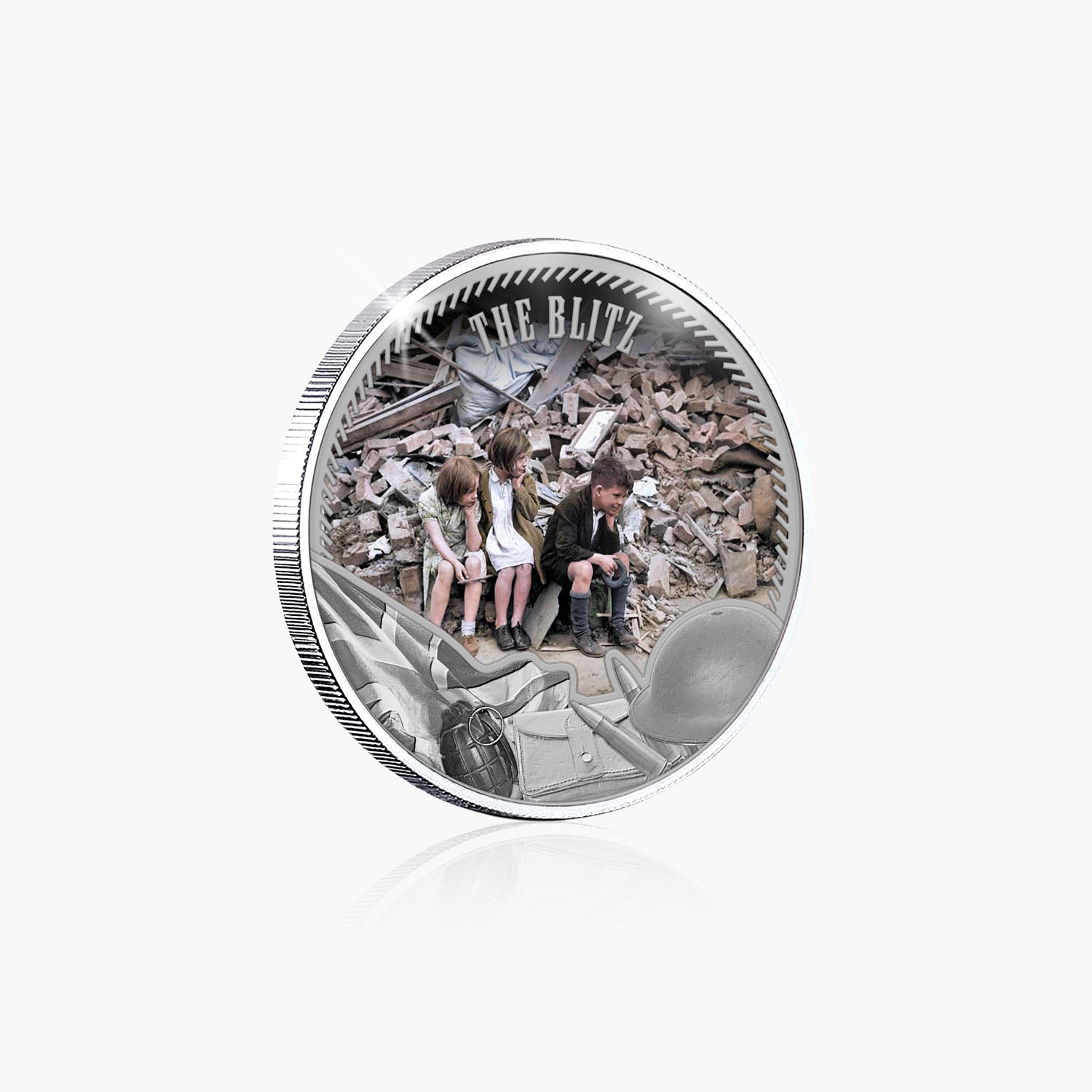 Defenders of the Realm The Blitz Silver Plated BU Commemorative