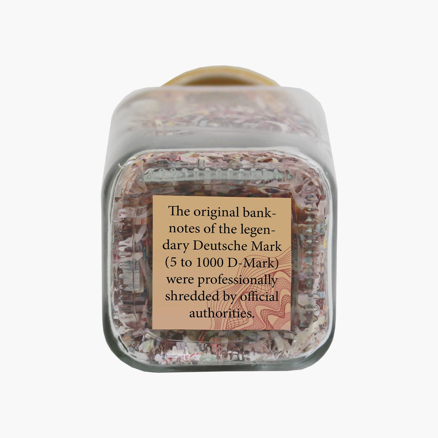 The Deutsch mark in a jar – shredded but not forgotten