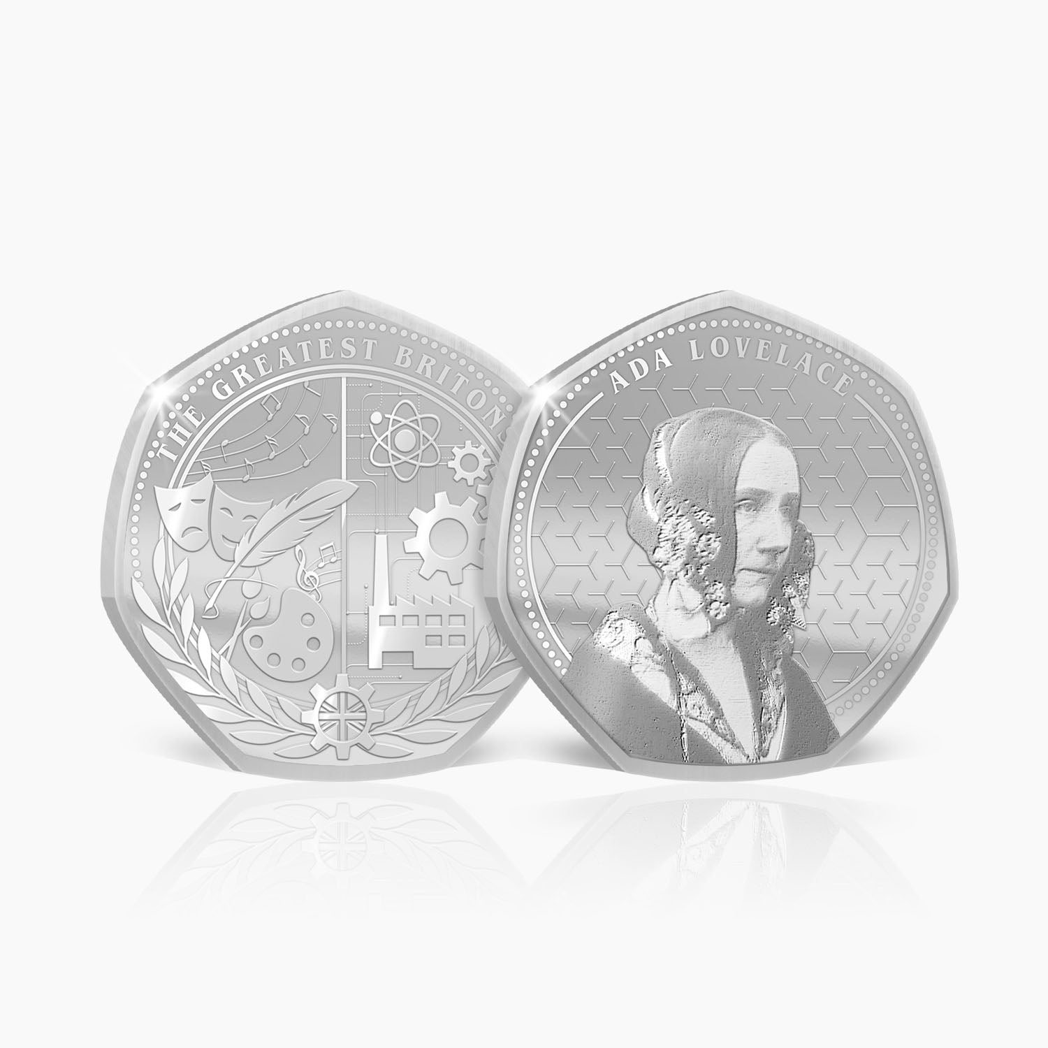 Greatest Britons Ada Lovelace Silver Plated BU Commemorative