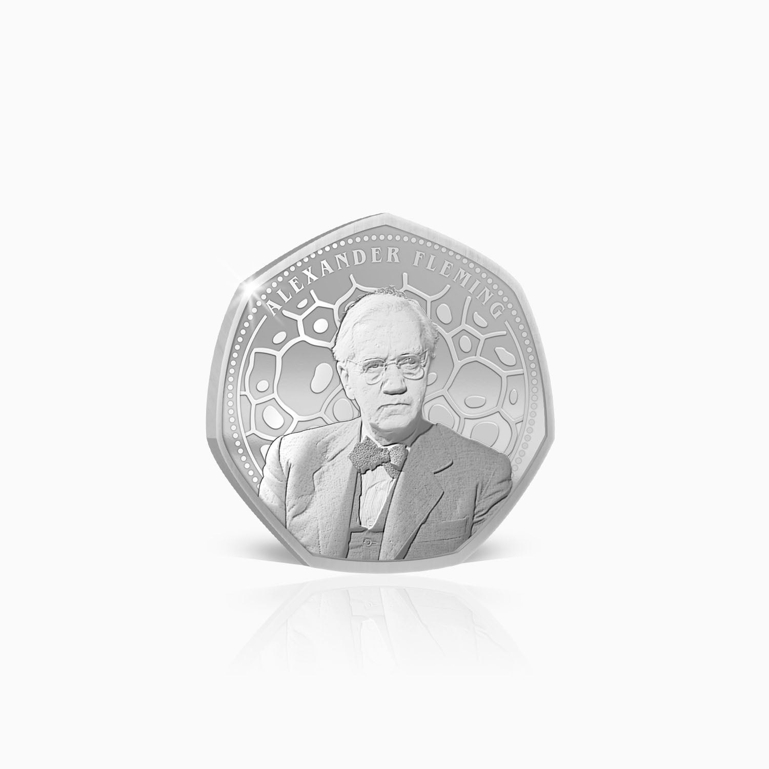 Greatest Britons Alexander Fleming Silver Plated BU Commemorative