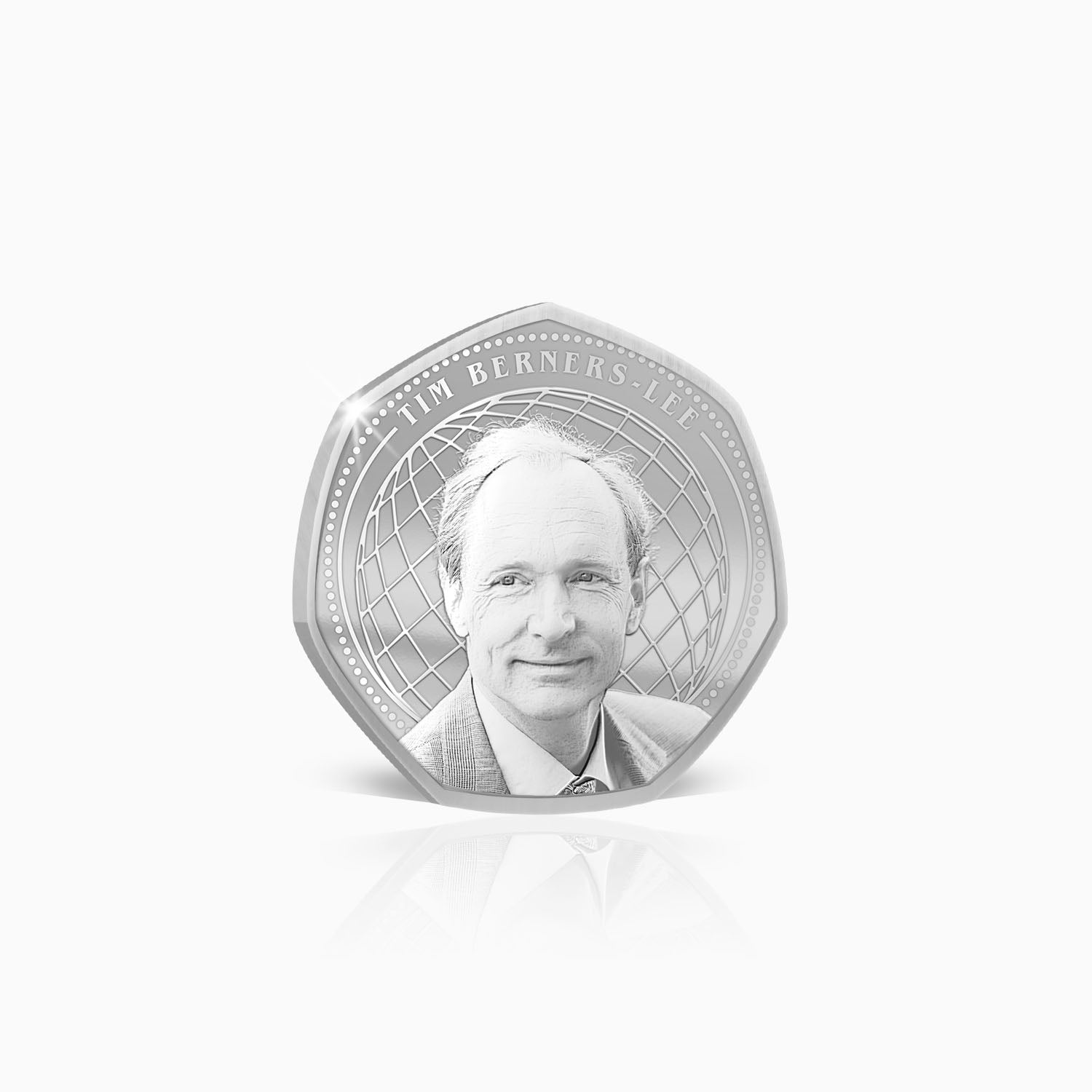 Greatest Britons Tim Berners Lee Silver Plated BU Commemorative