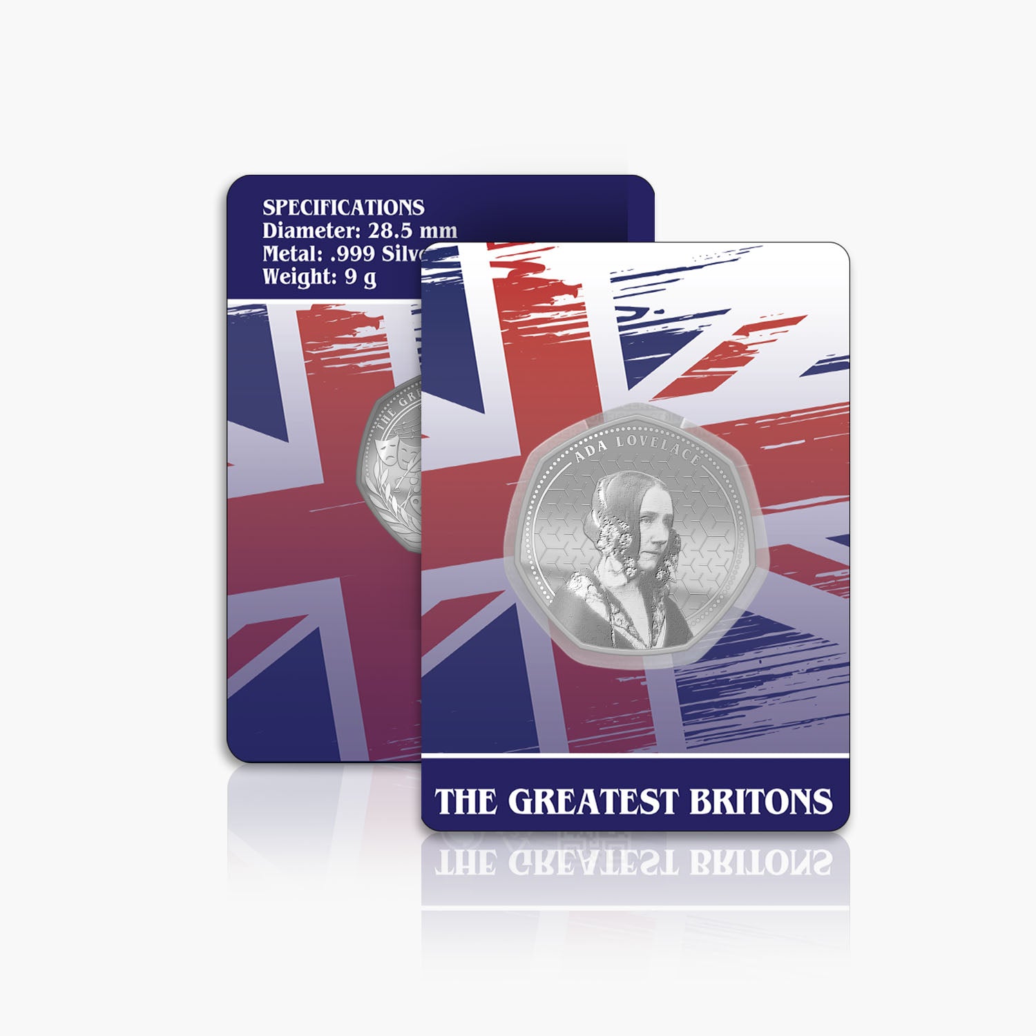 Greatest Britons Ada Lovelace Silver Plated BU Commemorative