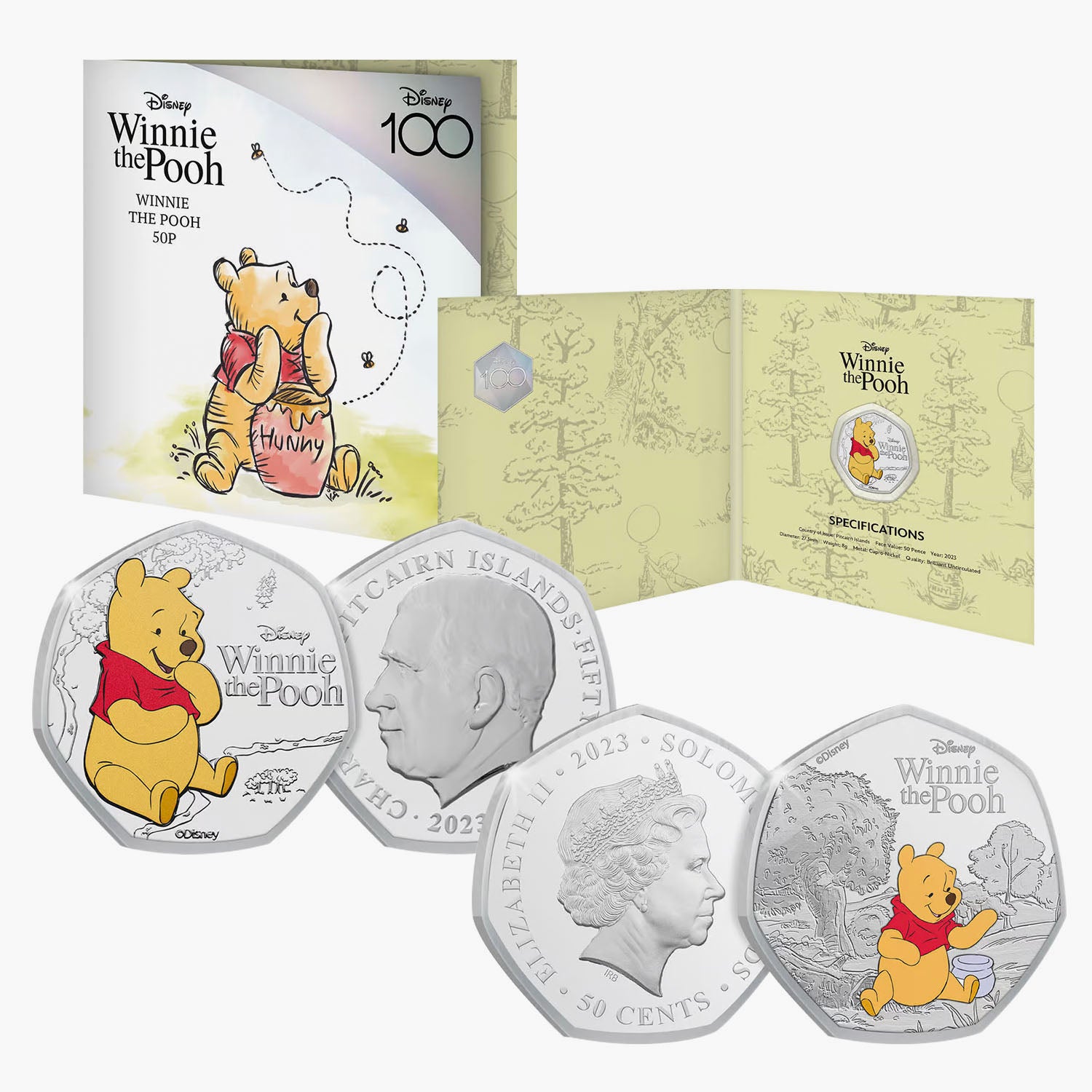 The Winnie the Pooh 2023 King and Queen Colour Coin Bundle
