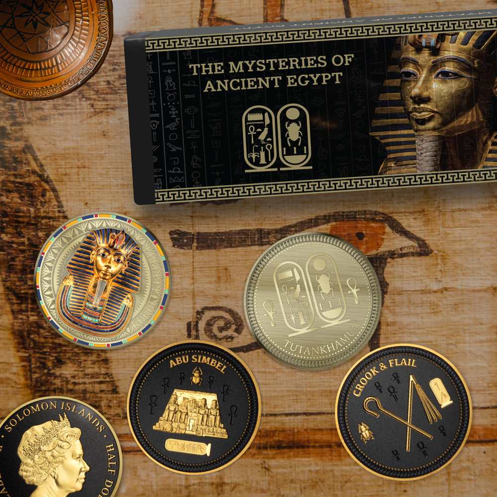 Ancient Egypt Gold Medal Set | Limited Edition 3-Medal Collection