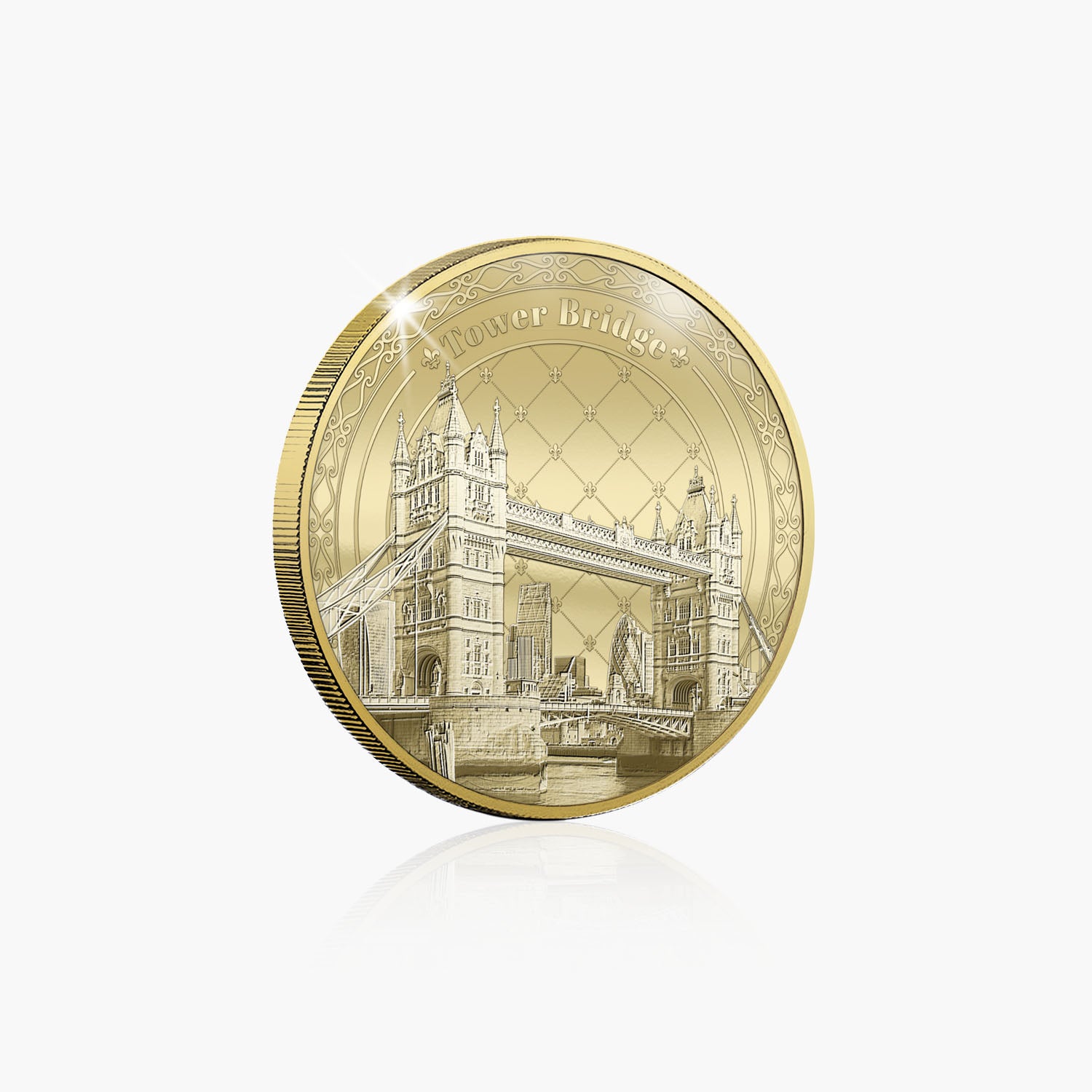 Icons of Britain Tower Bridge Gold Plated BU Commemorative