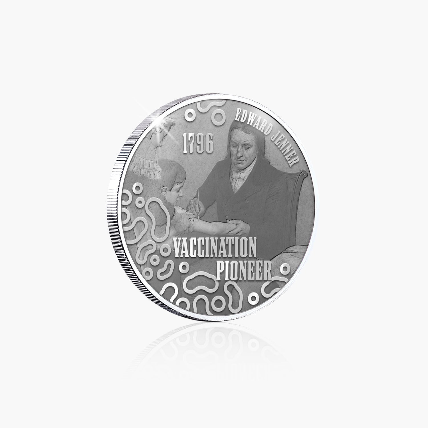 Great British Achievements Vaccination Pioneer Silver Plated BU Commemorative