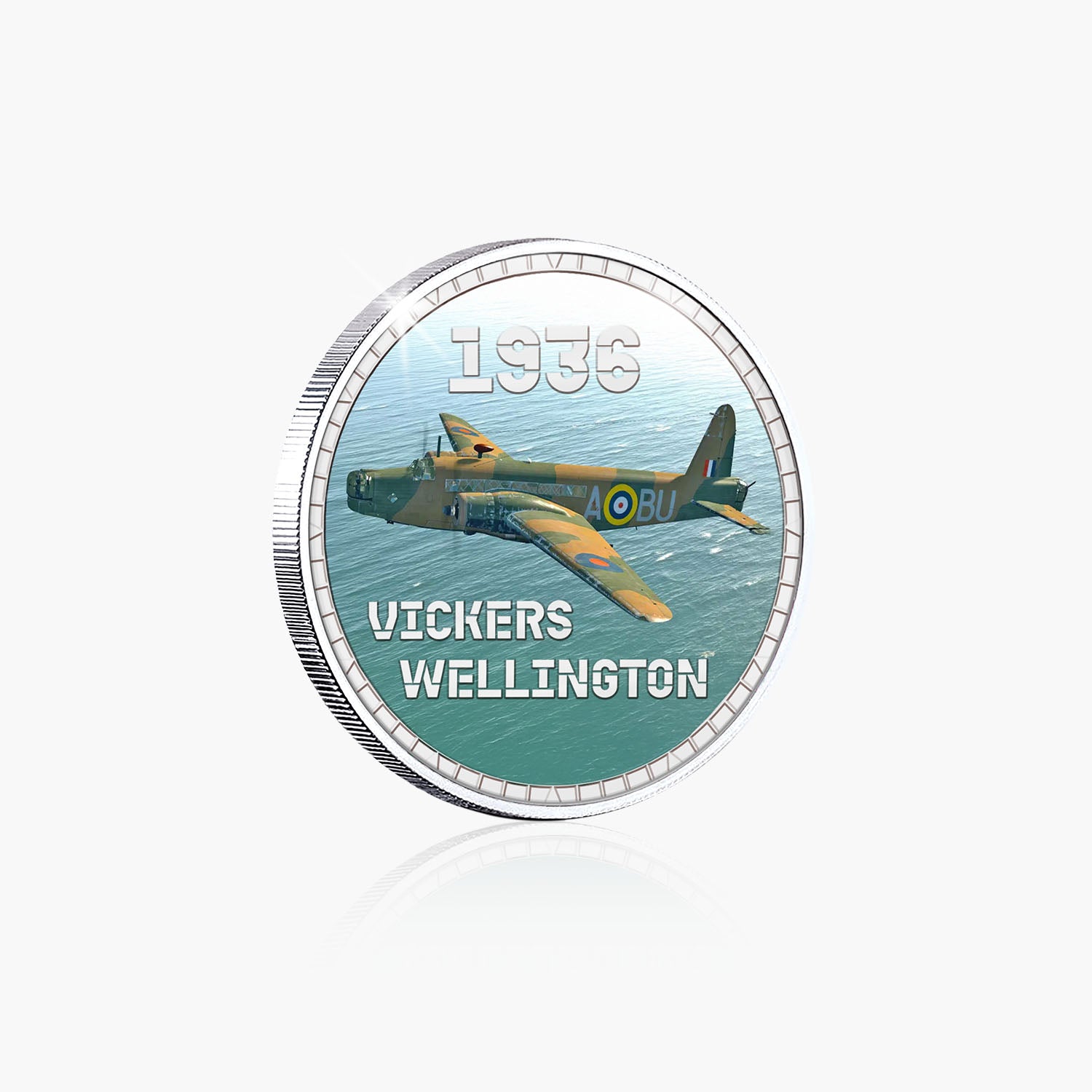 Wings of Britain Vickers Wellington Silver Plated BU Commemorative