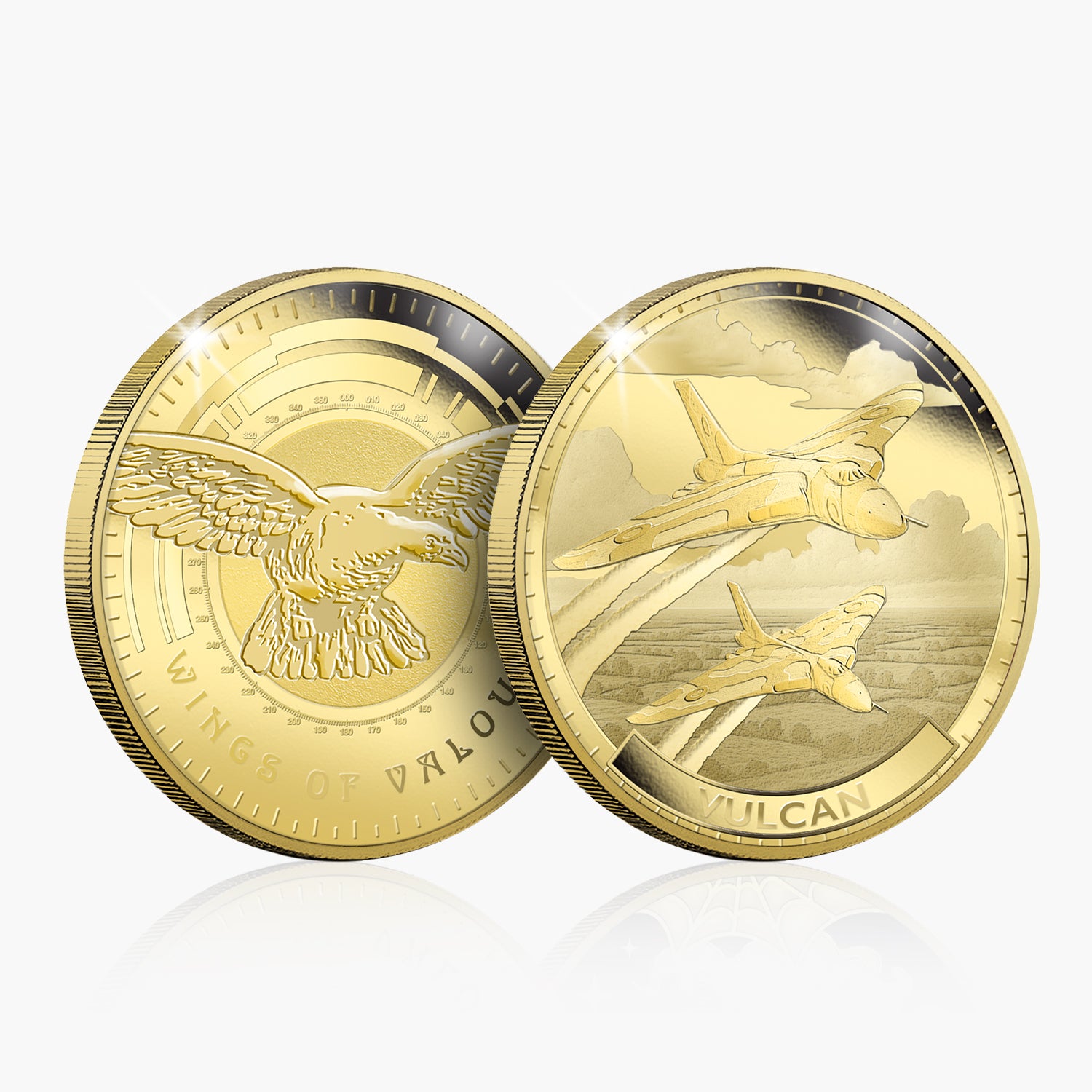 Wings of Valour Vulcan 24 Carat Gold Plated Commemorative