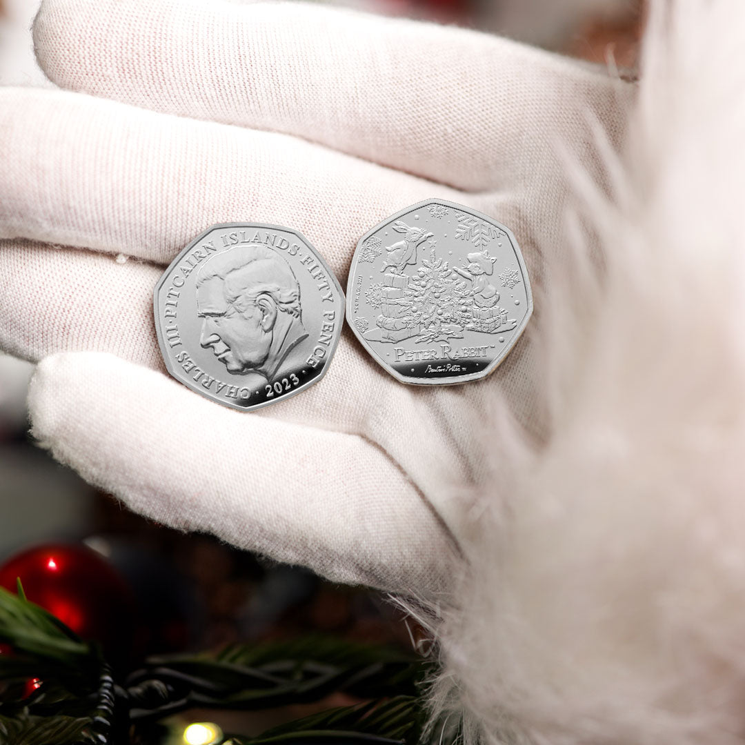 Pierre Lapin à Noël 2023 50p BU Coin