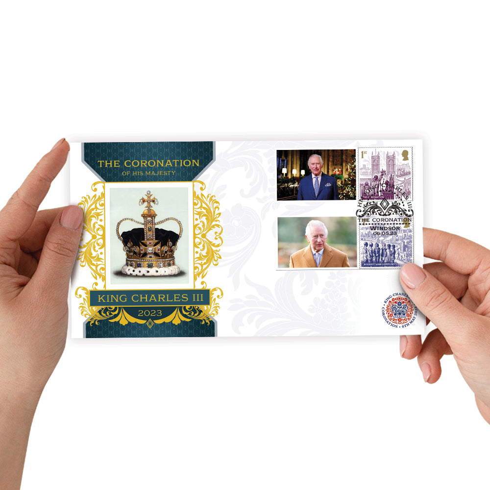 King Charles III 6th May Coronation Stamps First Day Cover Pair