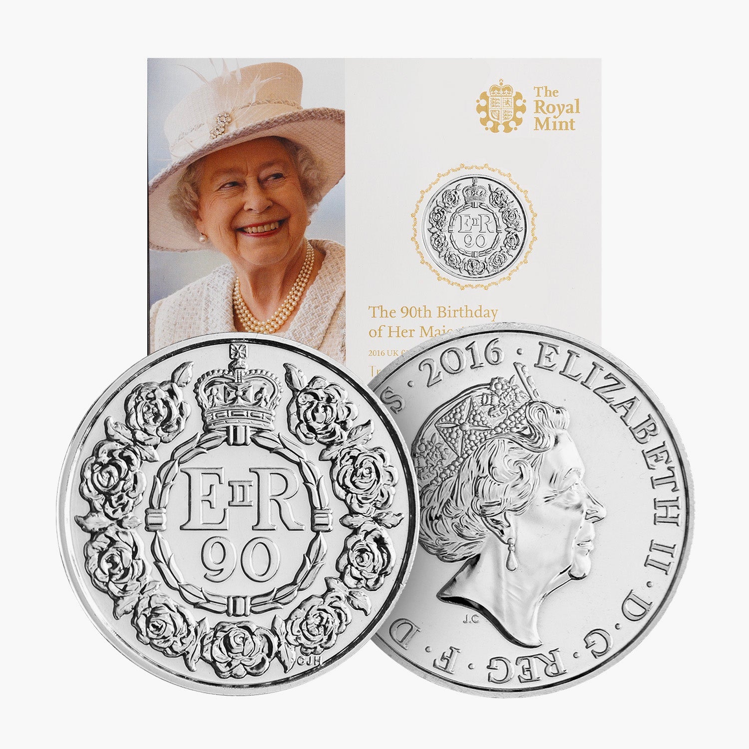 Lot de pièces de 20 £ en argent fin de la reine Elizabeth II