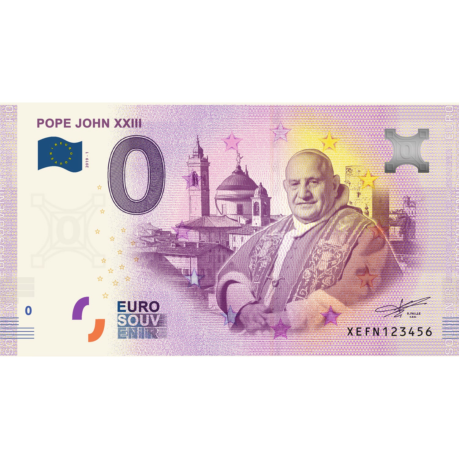 Pope John XXIII €0 Euro Limited Edition Banknote