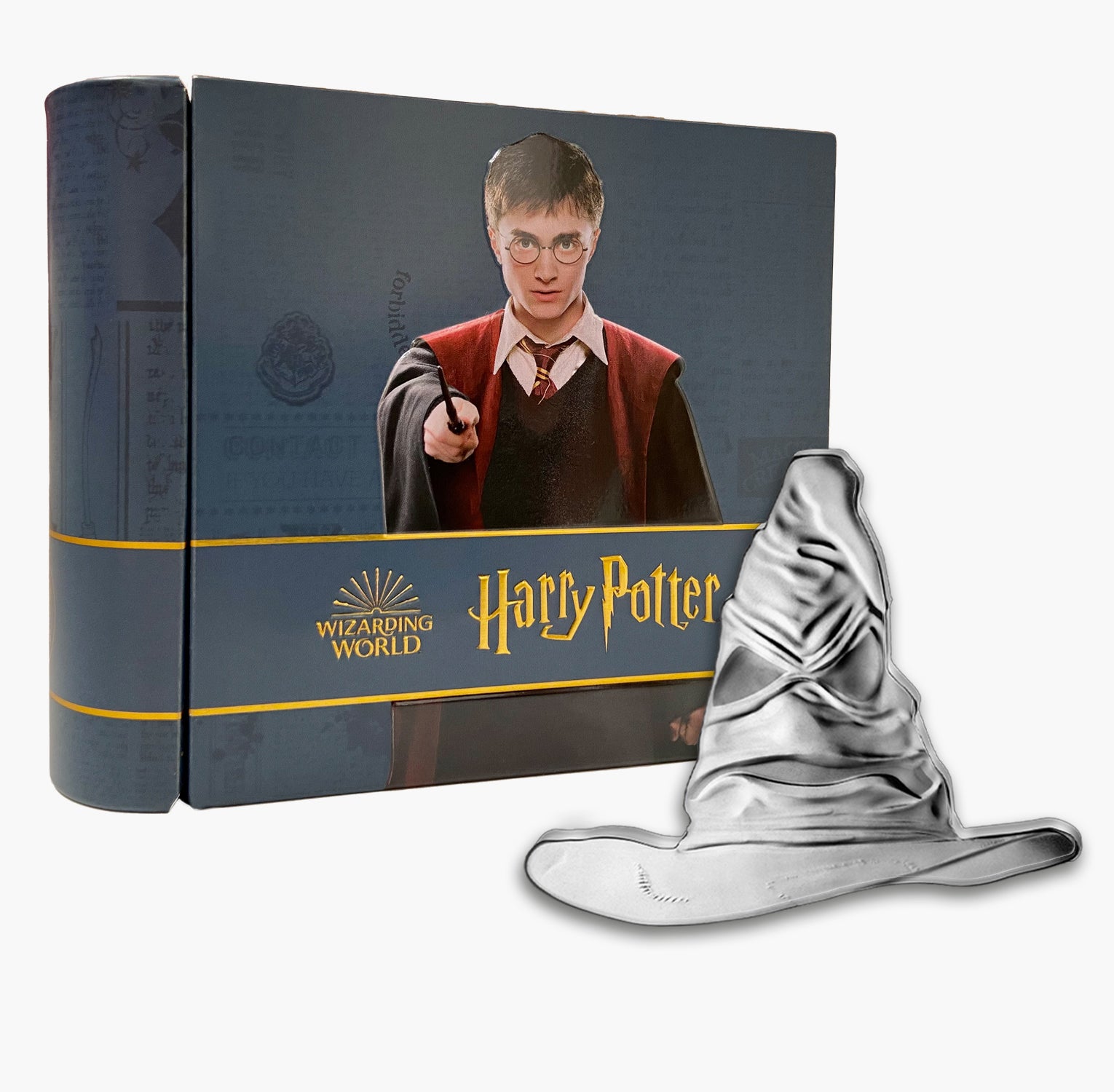 Pièce de 10 € en argent de qualité Belle Epreuve en forme de Choixpeau Harry Potter