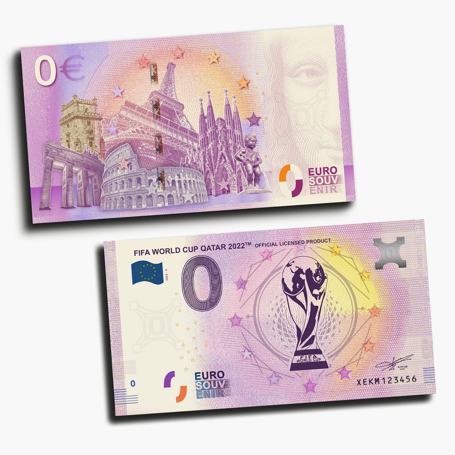 FIFA World Cup 2022‚Ñ¢ 0‚Ç¨ Banknote Official Trophy