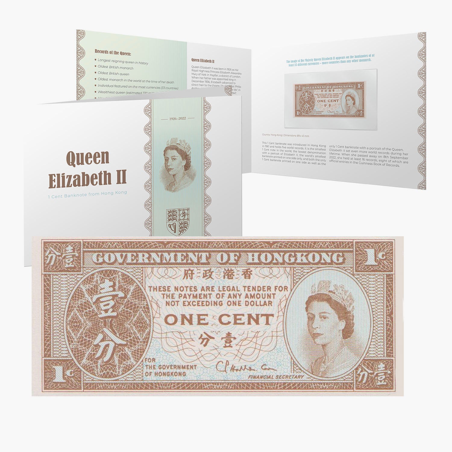 Sa Majesté la Reine Elizabeth II Royal Hong Kong Banknote